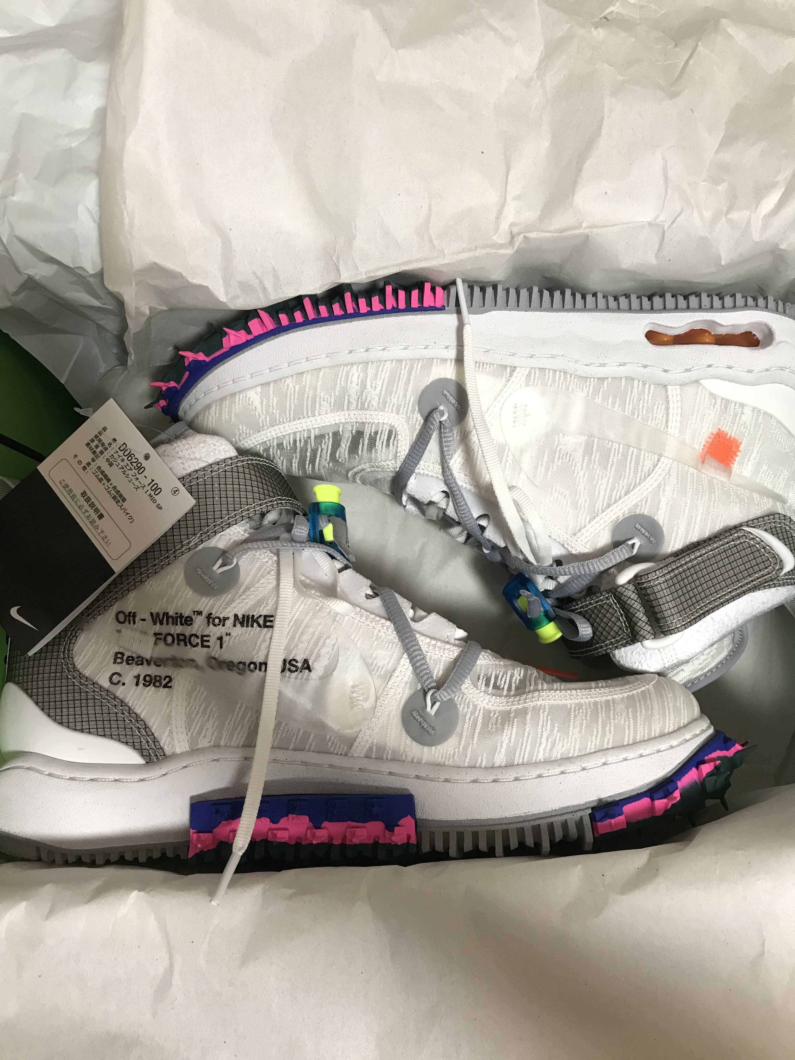 Off-White × Nike Air Force 1 Mid "White"