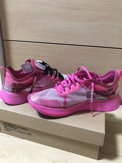 Off-White × Nike Zoom Fly "Pink"