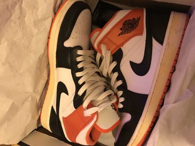 NIKE AIR JORDAN MID "ORANGE/WHITE"