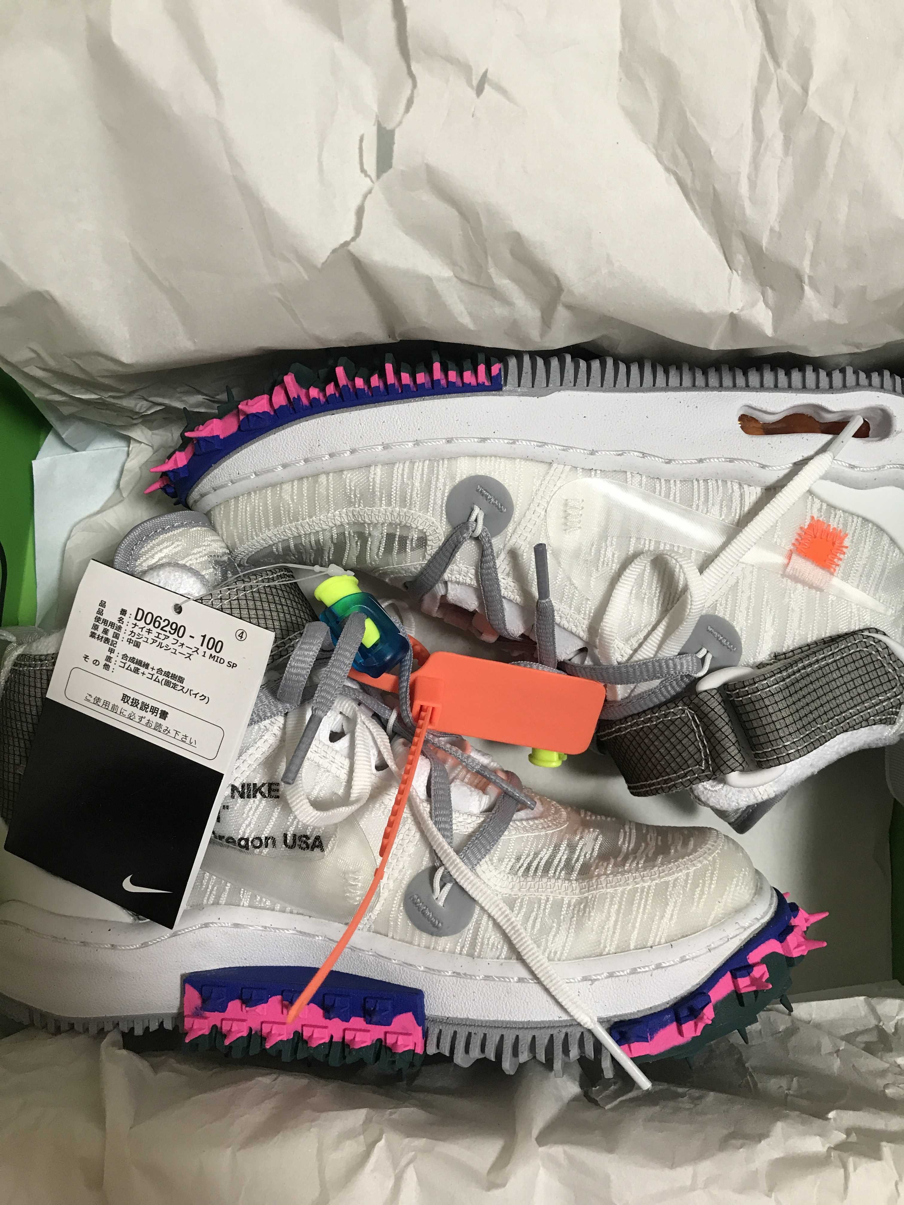 Off-White × Nike Air Force 1 Mid "White"