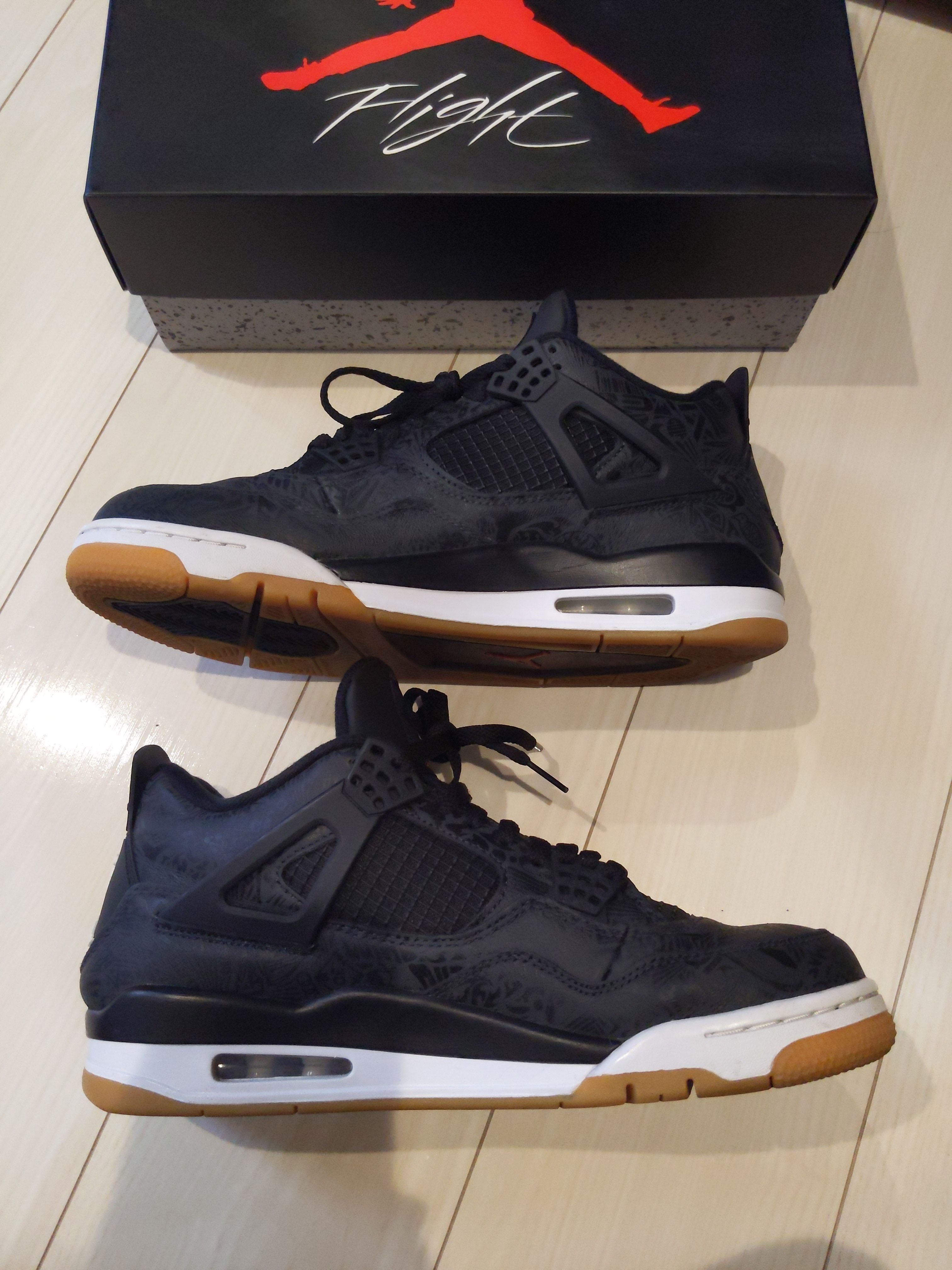 Nike Air Jordan 4 Retro "Laser Black/Gum"