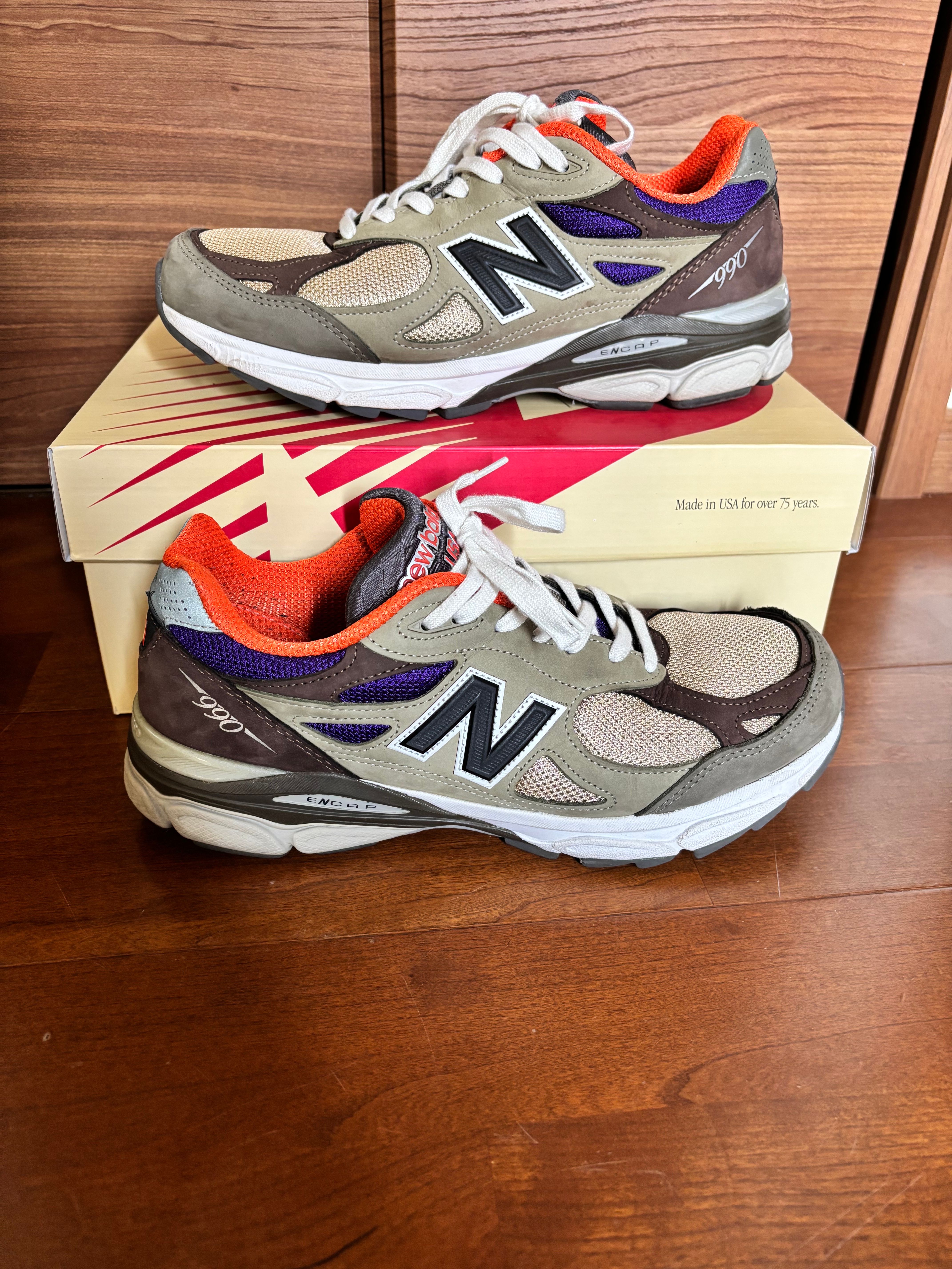 New Balance 990V3 "Khaki/Orange"