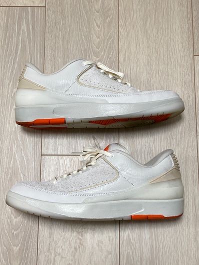 Shelflife × Nike Air Jordan 2 Low "Sail/Light Bone and Mandarin"