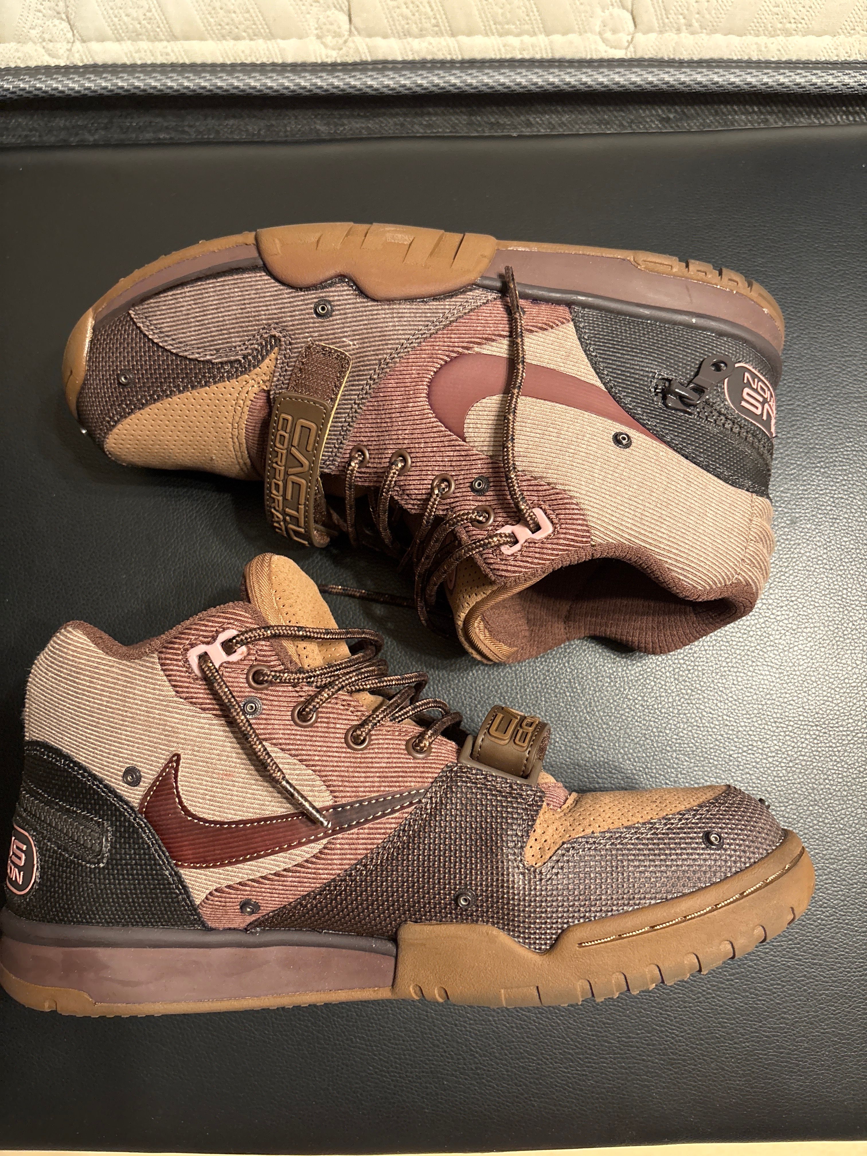 Travis Scott x Nike Air Trainer 1 SP "Archaeo Brown and Rust Pink"