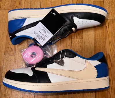Travis Scott × fragment design × Nike Air Jordan 1 Low OG SP "Military Blue"