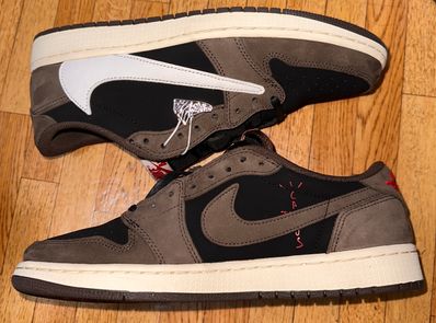 Travis Scott × Nike Air Jordan 1 Low OG SP-T "Black/Dark Mocha"