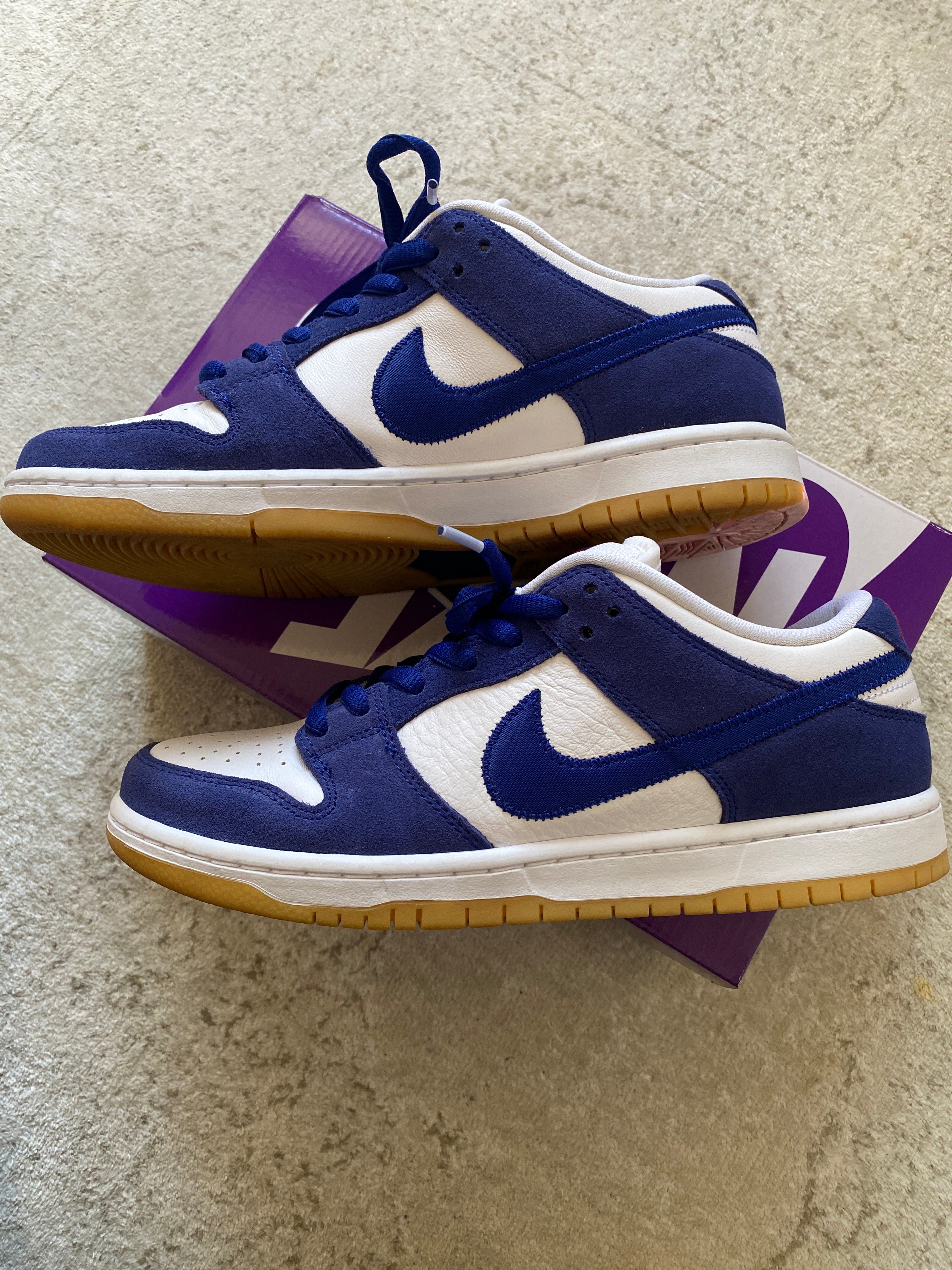 Nike SB Dunk Low "Los Angeles Dodgers/Deep Royal Blue"