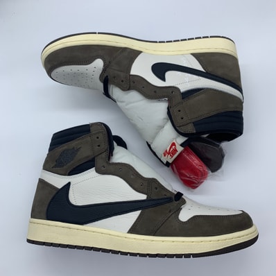 Travis Scott × Nike Air Jordan 1 Retro High OG TS SP "Sail/Dark Mocha"
