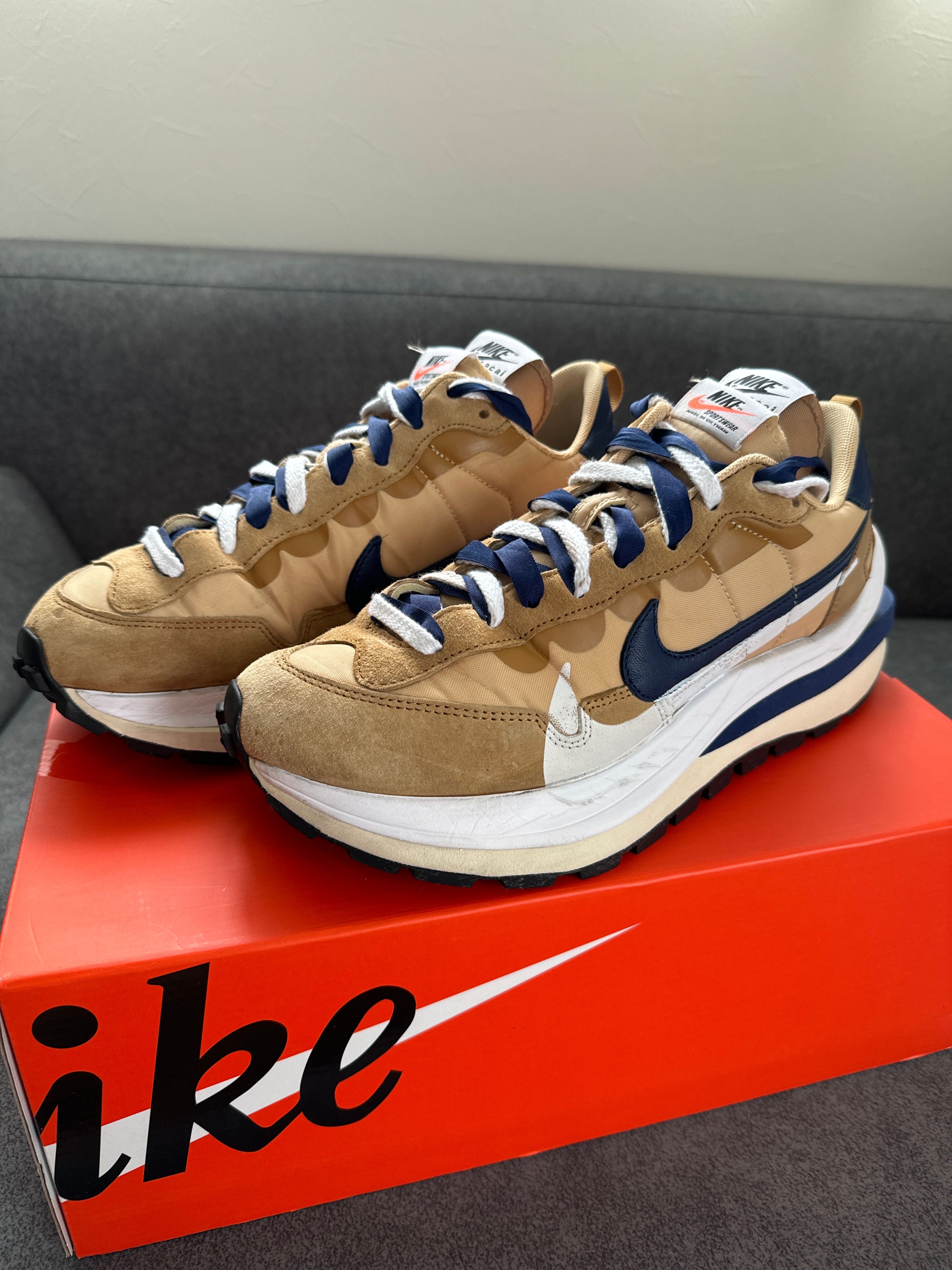 Sacai × Nike Vapor Waffle "Sesame And Blue Void"