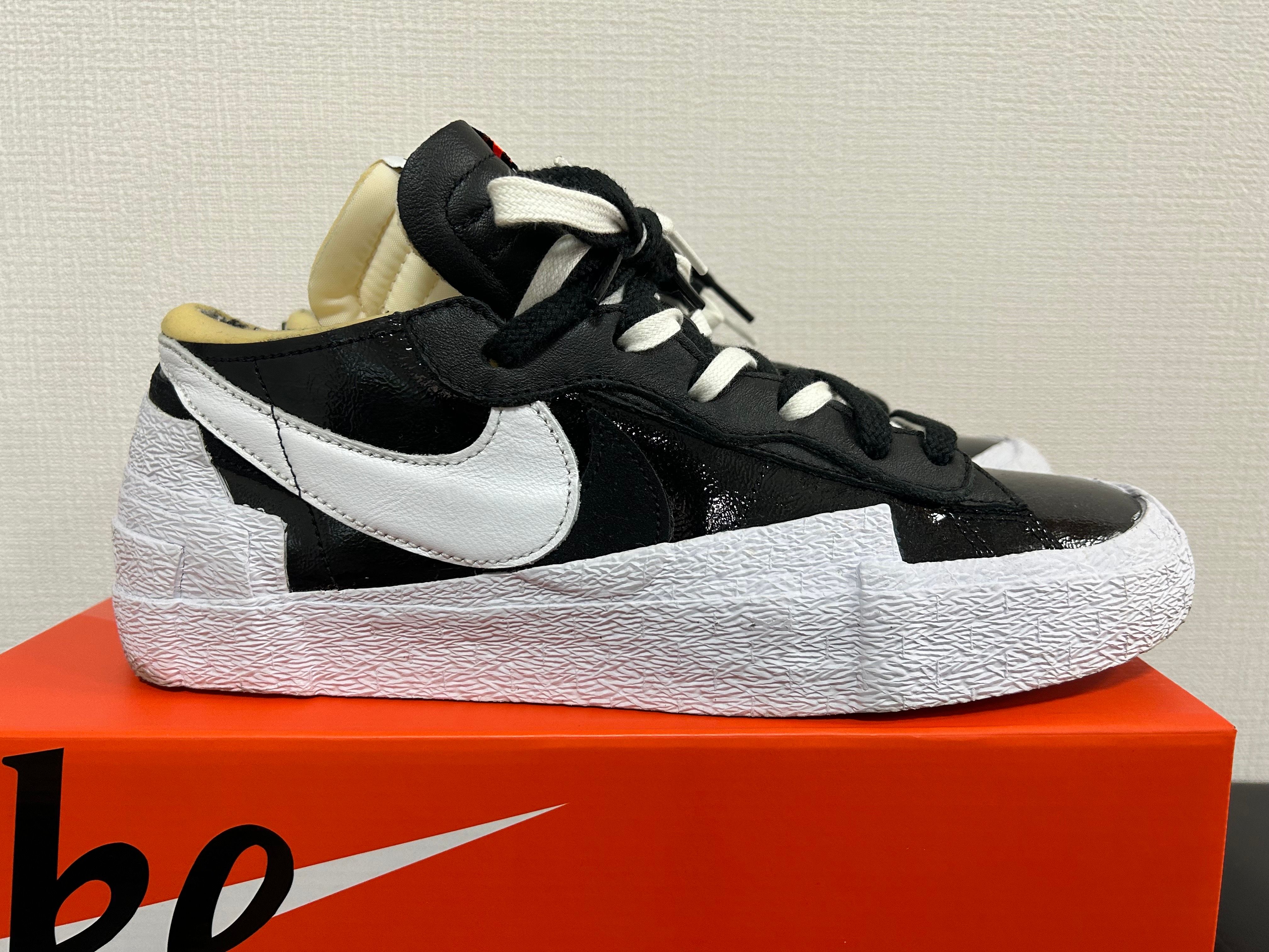 sacai × Nike Blazer Low "Black Patent Leather"