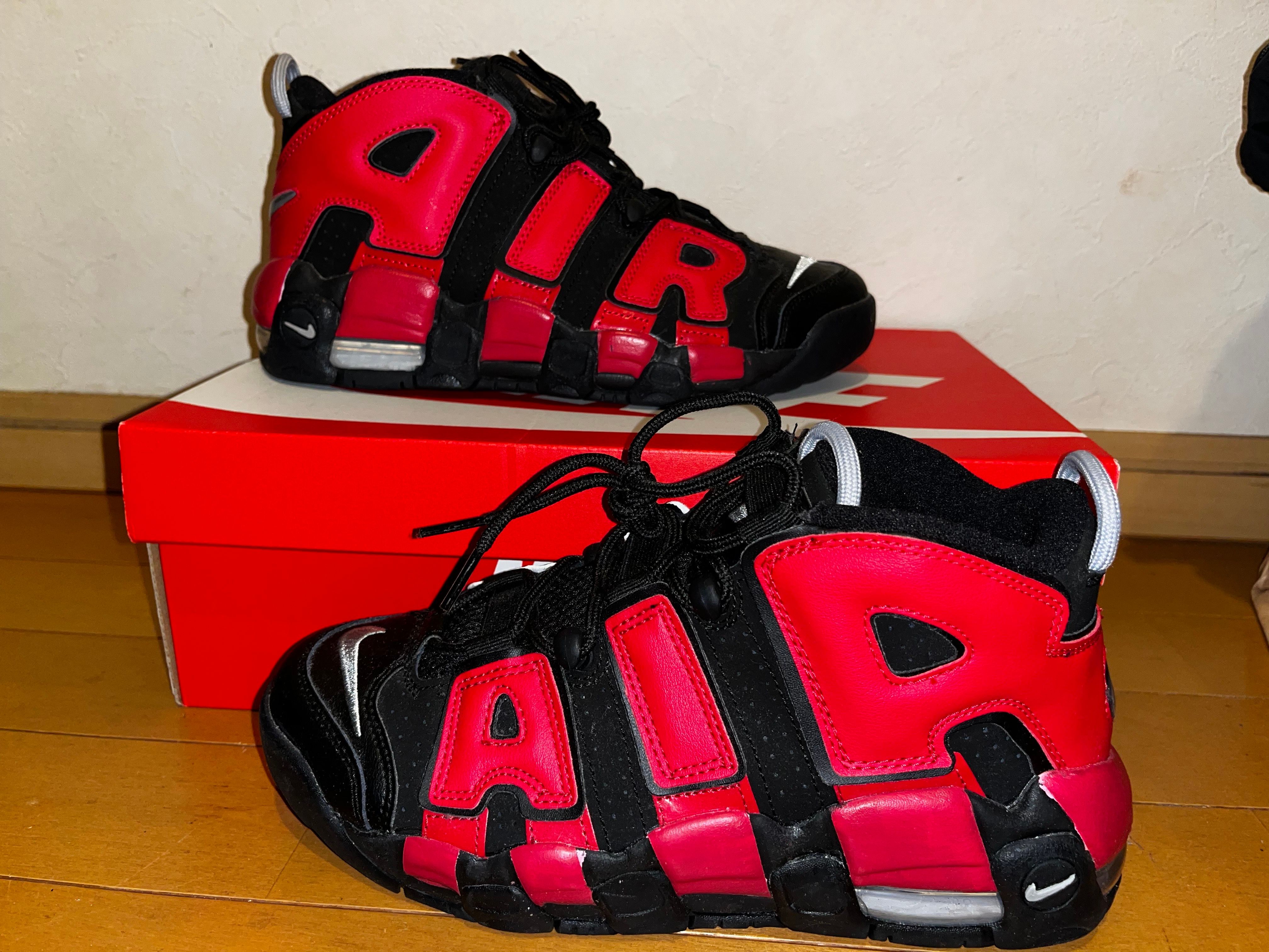 Nike GS Air More Uptempo '96 "Black and University Red"