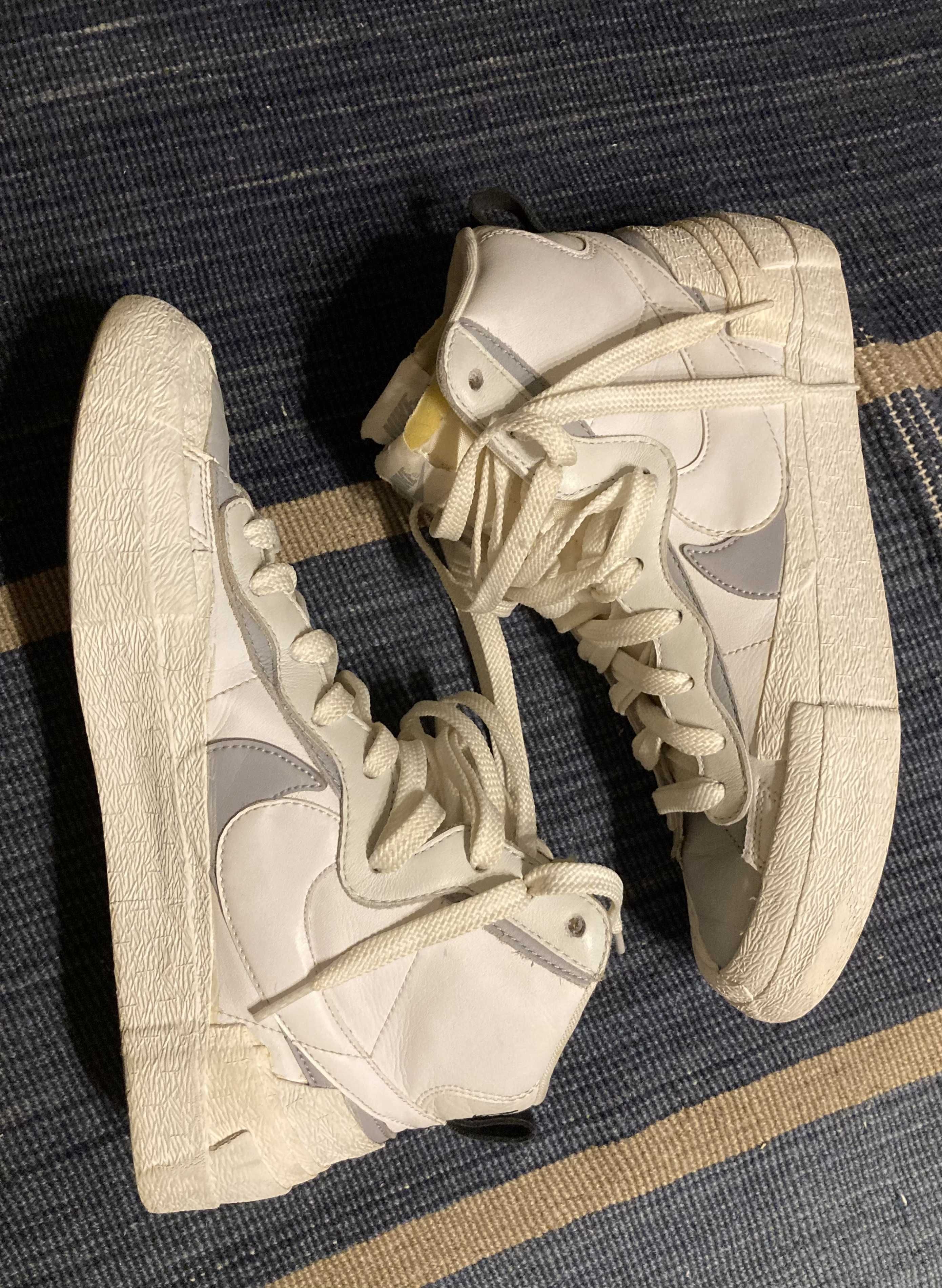 sacai × NIKE BLAZER MID "WHITE/WOLF GREY"