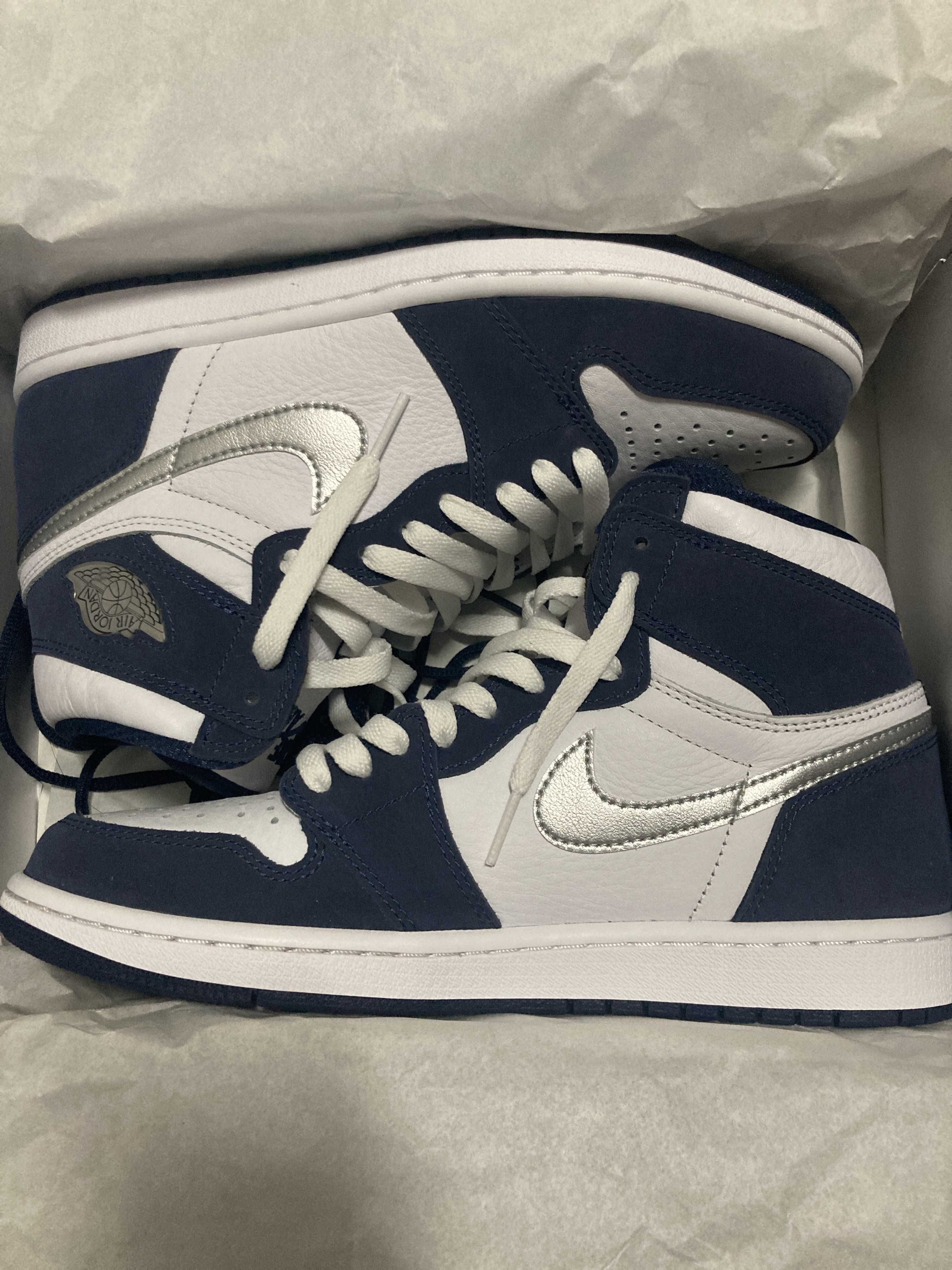 Nike Air Jordan 1 High OG CO.JP "White/Midnight Navy" (2020)(ブリーフケースなし)