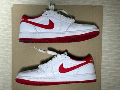 Nike Air Jordan 1 Retro Low OG "White and University Red"