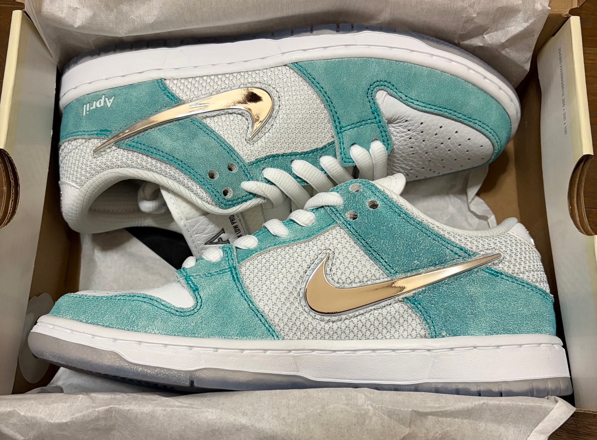 APRIL SKATEBOARDS × Nike SB Dunk Low Pro QS "White and Multi-Color"