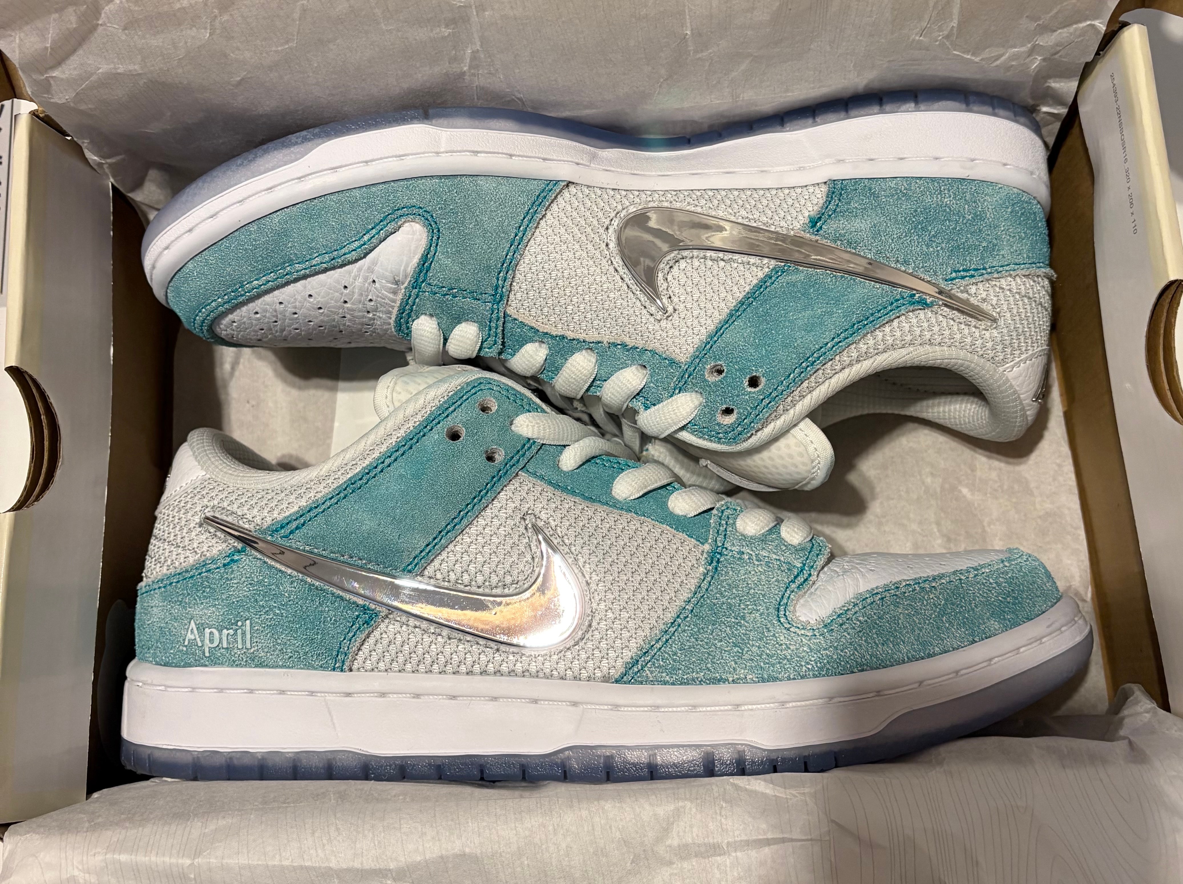 APRIL SKATEBOARDS × Nike SB Dunk Low Pro QS "White and Multi-Color"