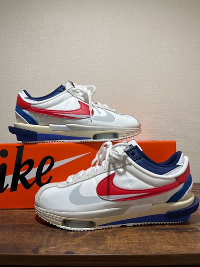 sacai × Nike Zoom Cortez "White and University Red"