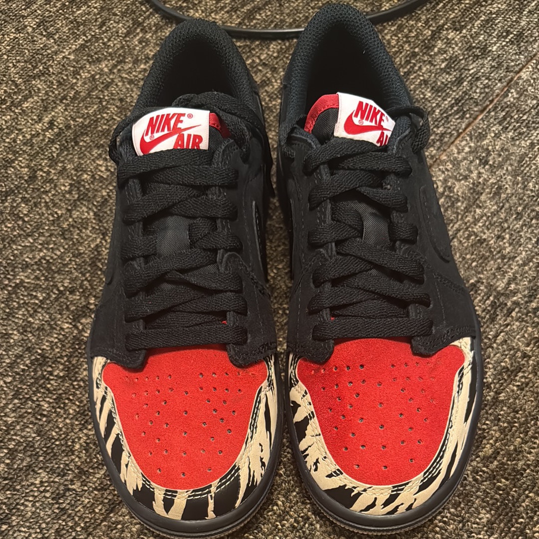 Sole Fly × Nike Air Jordan 1 Low "Black and Sport Red"