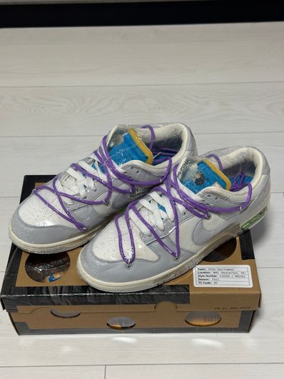 Off-White × Nike Dunk Low "Sail/Neutral Gray"