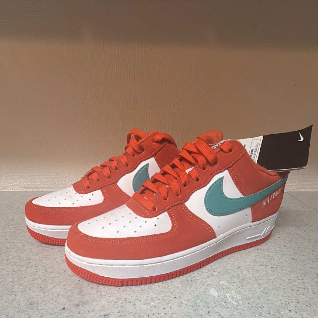 Nike Air Force 1 Low '07 LV8 Athletic Club "Rush Orange/Washed Teal-White"