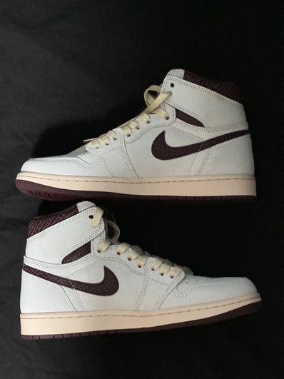 A Ma Maniere × Nike Air Jordan 1 Retro High OG "Sail and Burgundy"