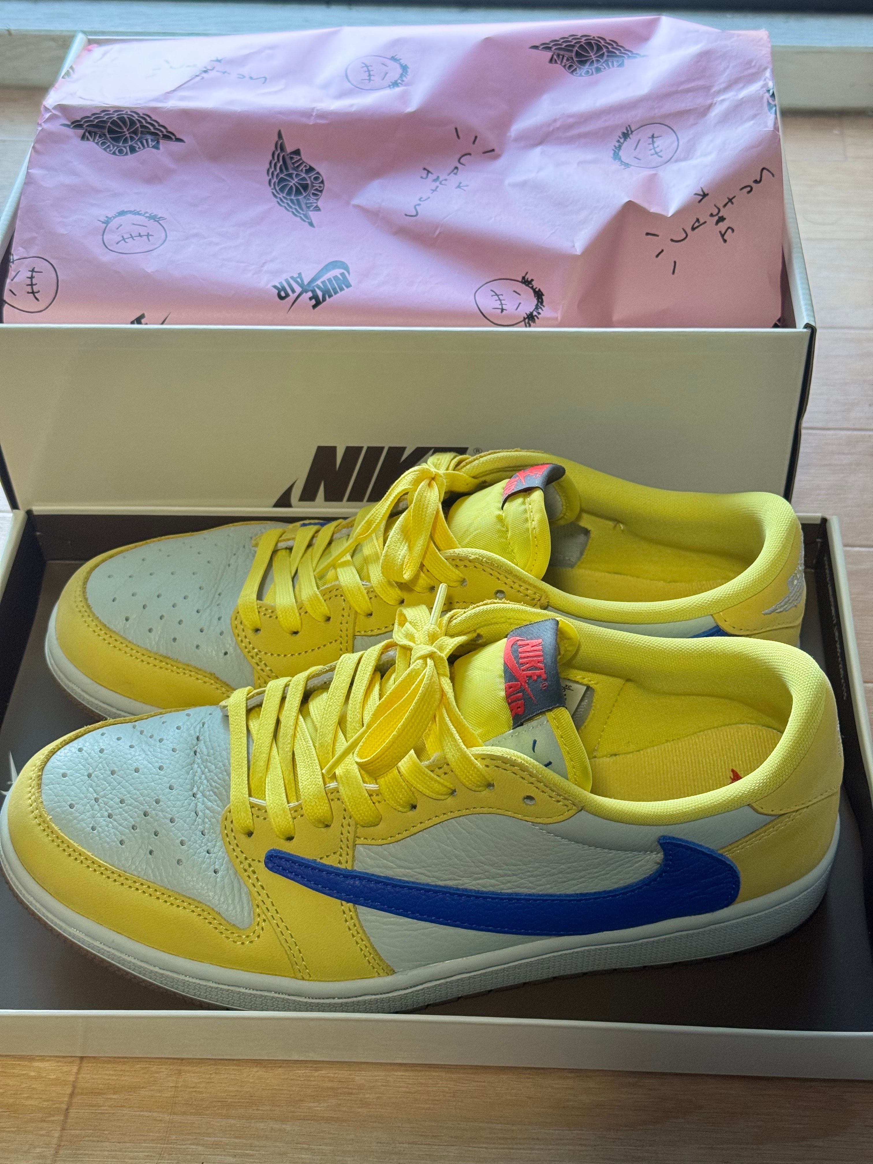 Travis Scott × Nike Women's Air Jordan 1 Retro Low OG "Canary"