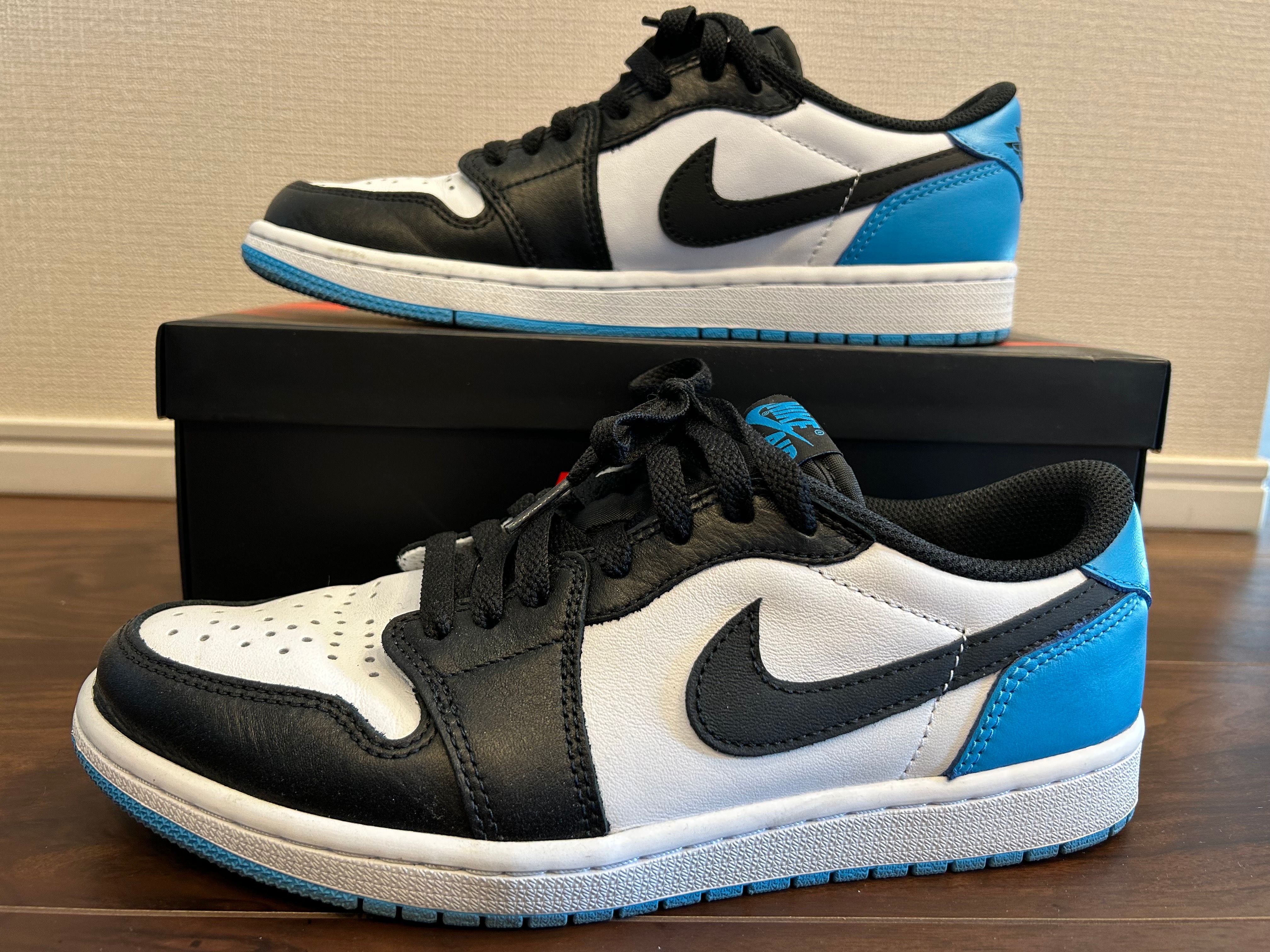 Nike Air Jordan 1 Low OG "Black and Dark Powder Blue/UNC"