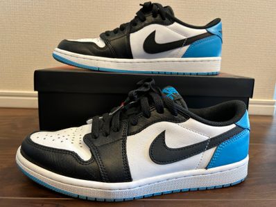 Nike Air Jordan 1 Low OG "Black and Dark Powder Blue/UNC"