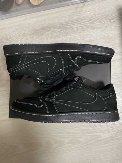 Travis Scott × Nike Air Jordan 1 Low OG SP "Black Phantom"