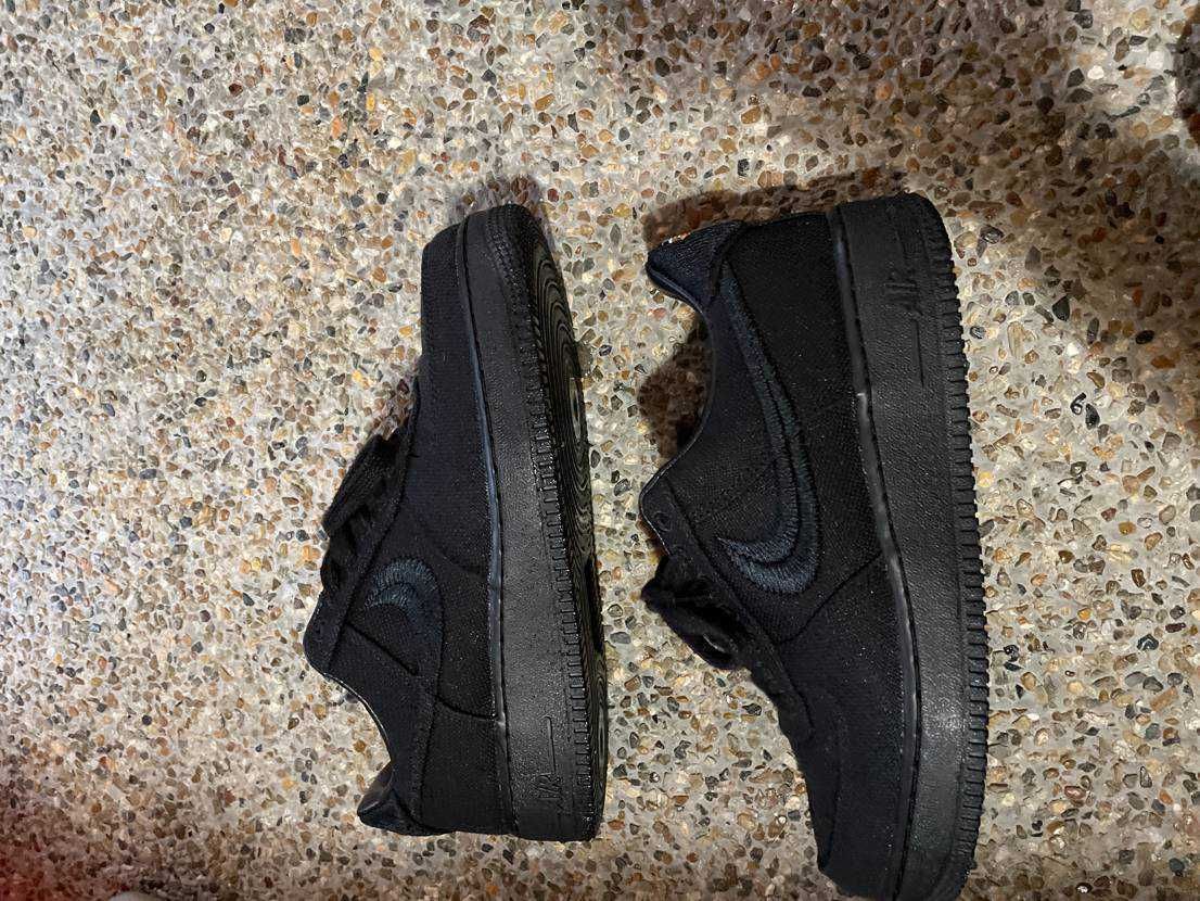 Stussy × Nike Air Force 1 Low "Triple Black"