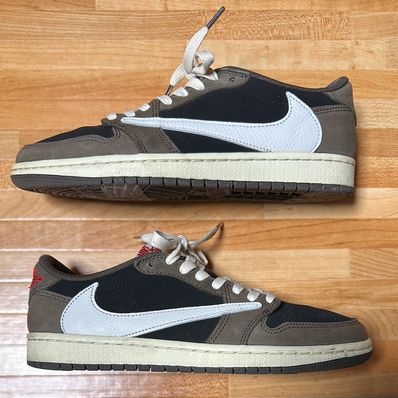 Travis Scott × Nike Air Jordan 1 Low OG SP-T "Black/Dark Mocha"