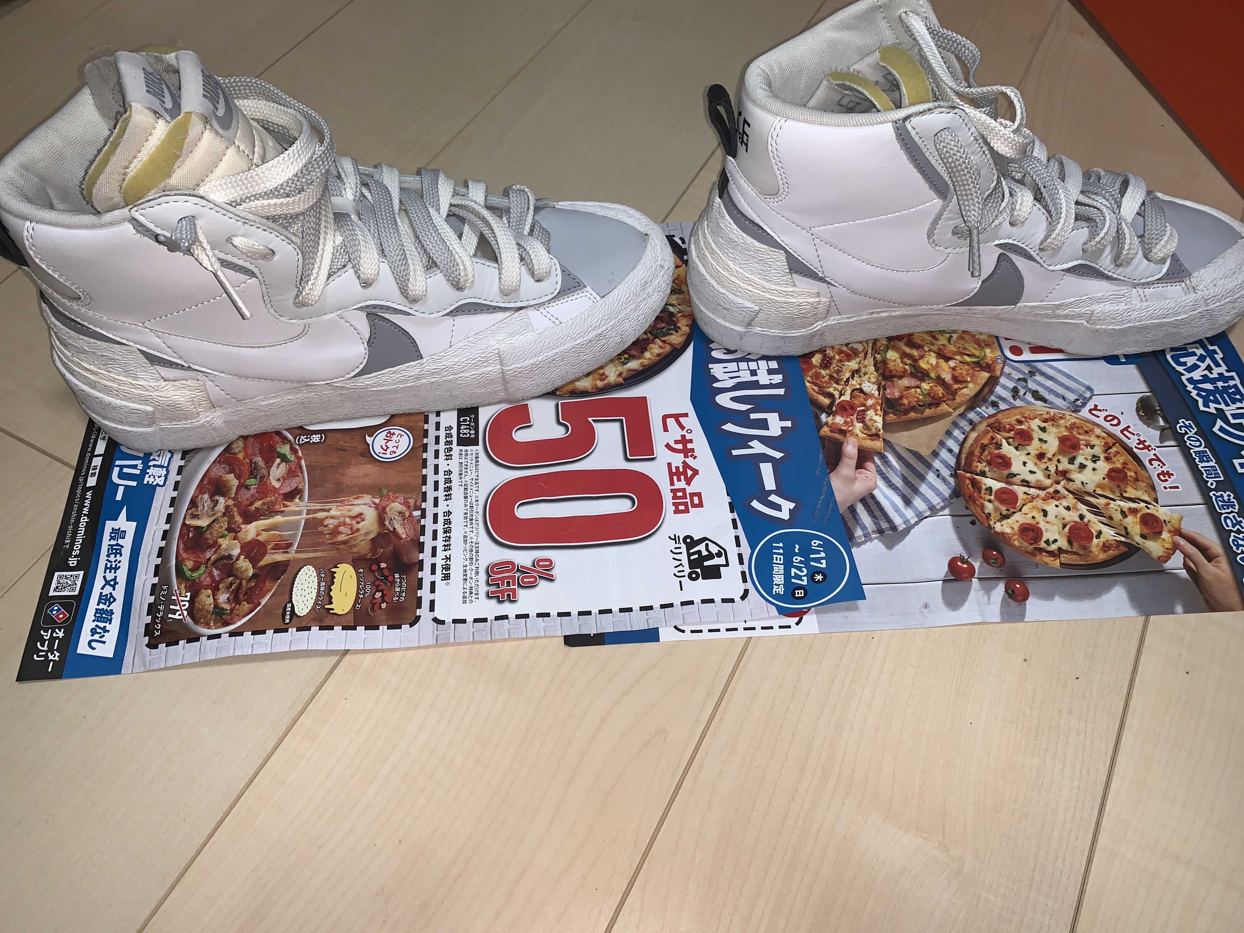 sacai × NIKE BLAZER MID "WHITE/WOLF GREY"