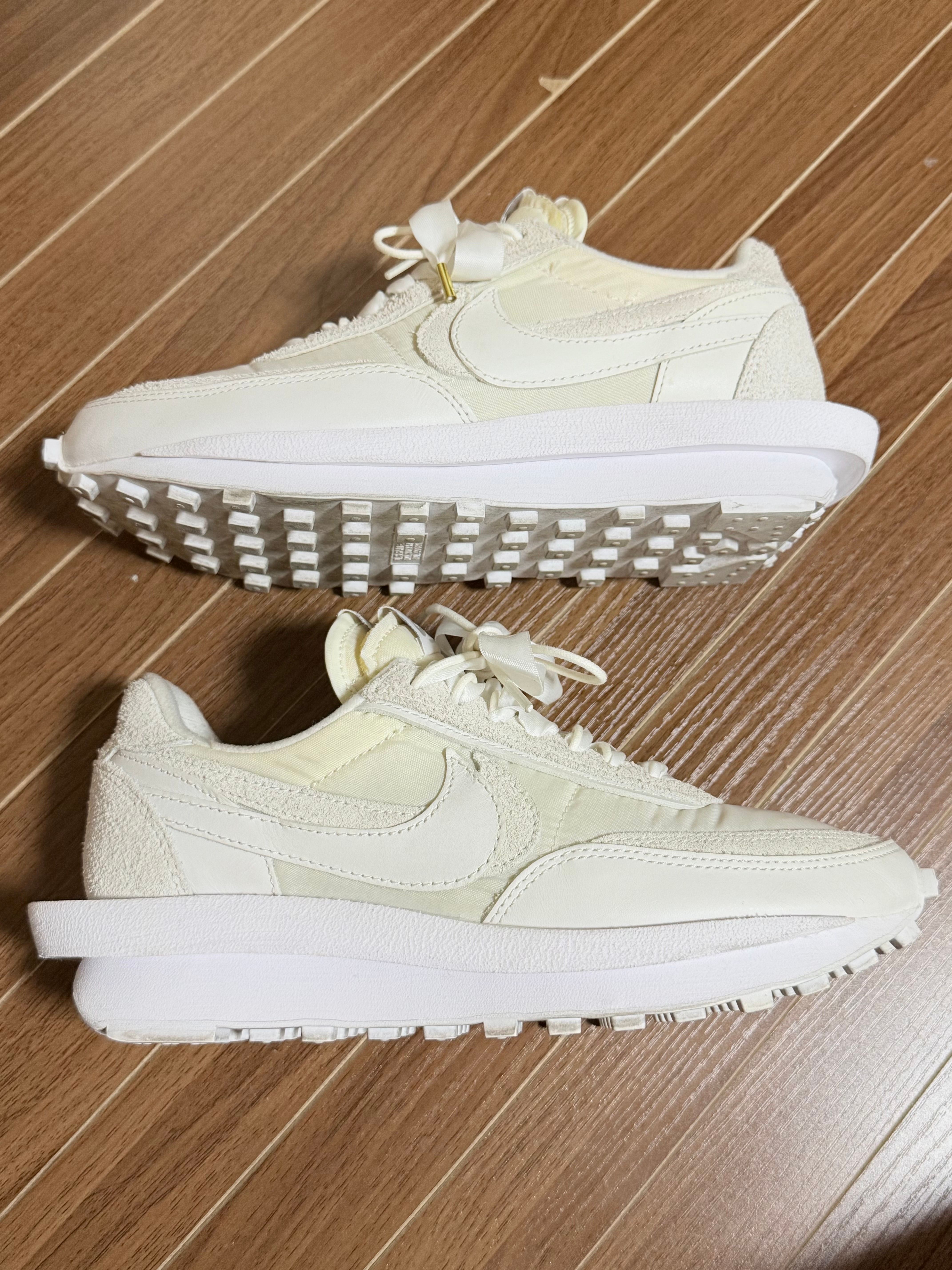 sacai × Nike LDV Waffle "Triple White"