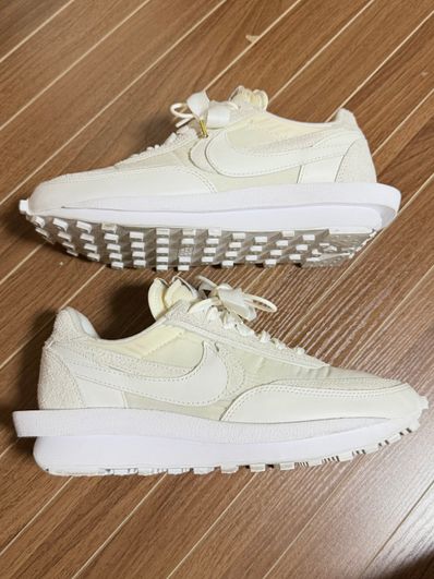 sacai × Nike LDV Waffle "Triple White"