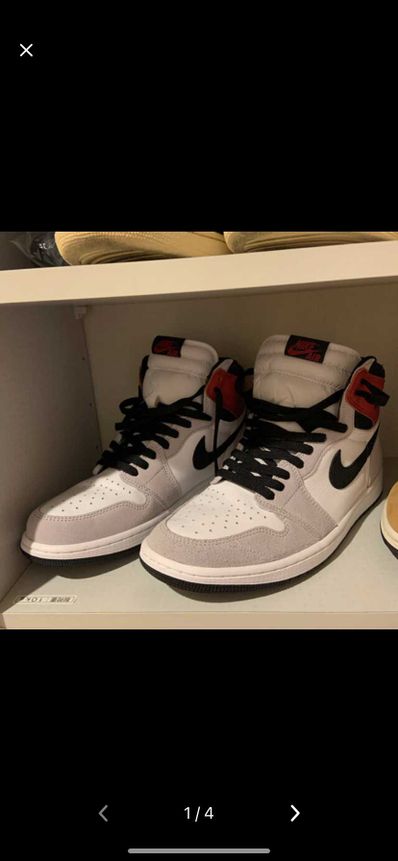 Nike Air Jordan 1 High OG "White/Black/Light Smoke Grey"