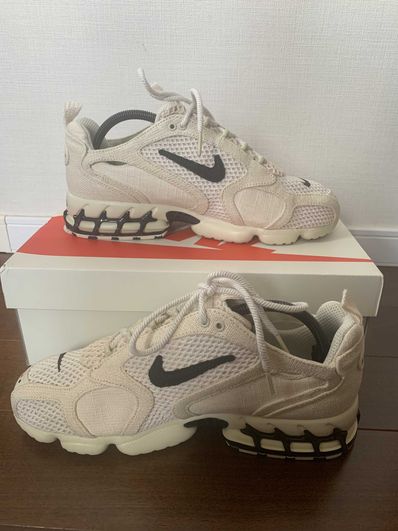 Stussy × Nike Air Zoom Spiridon CG 2 "Fossil/Black"