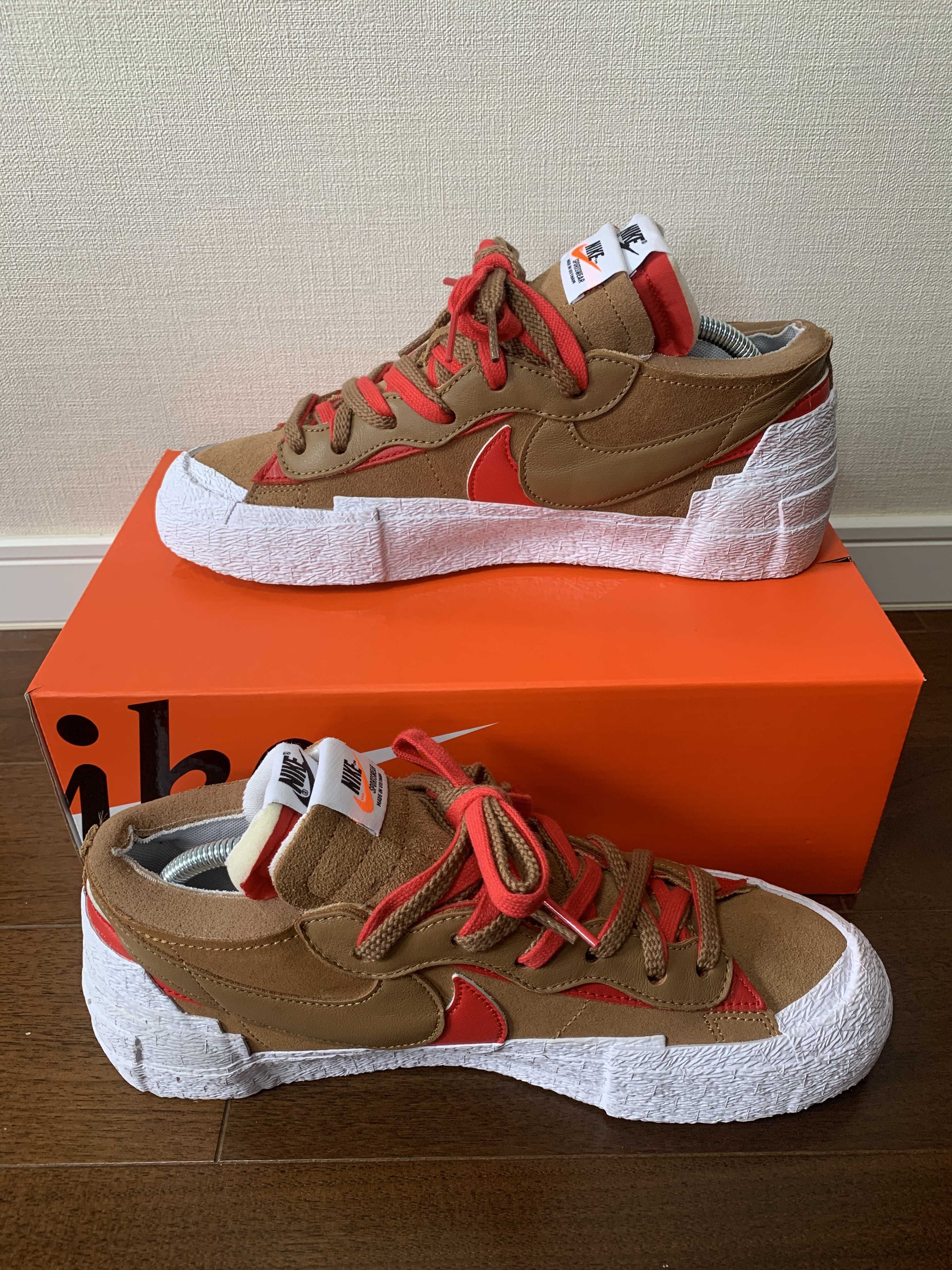 SACAI × NIKE BLAZER LOW "BRITISH TAN"