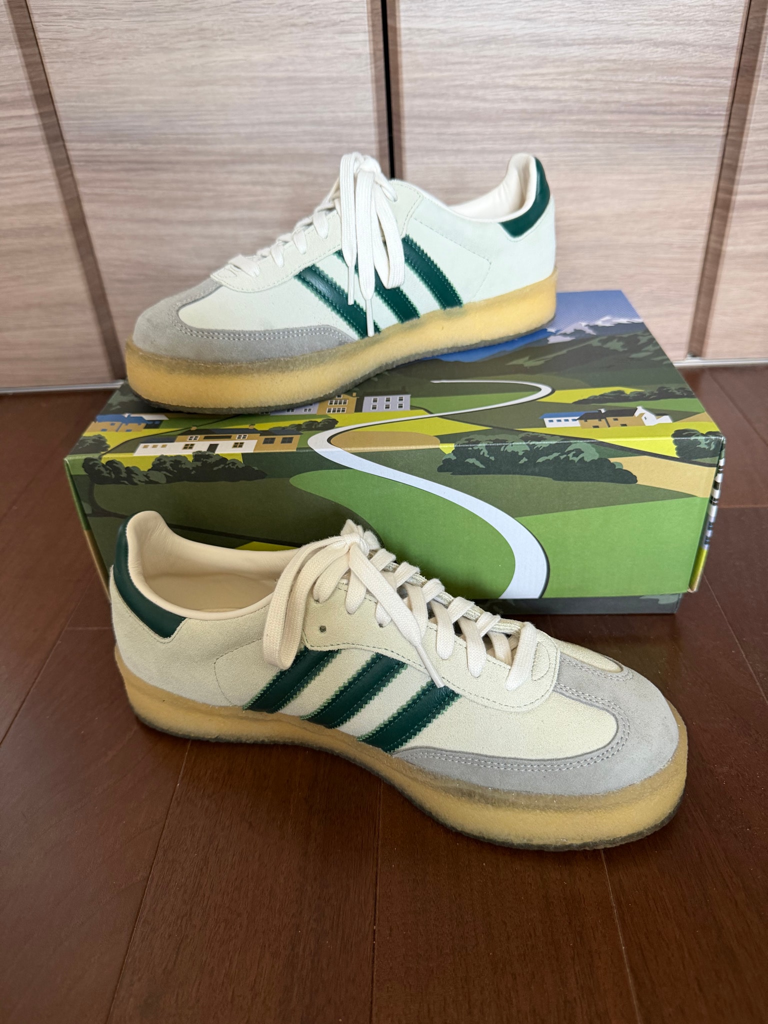 Ronnie Fieg × Clarks × adidas Samba "White/Green"