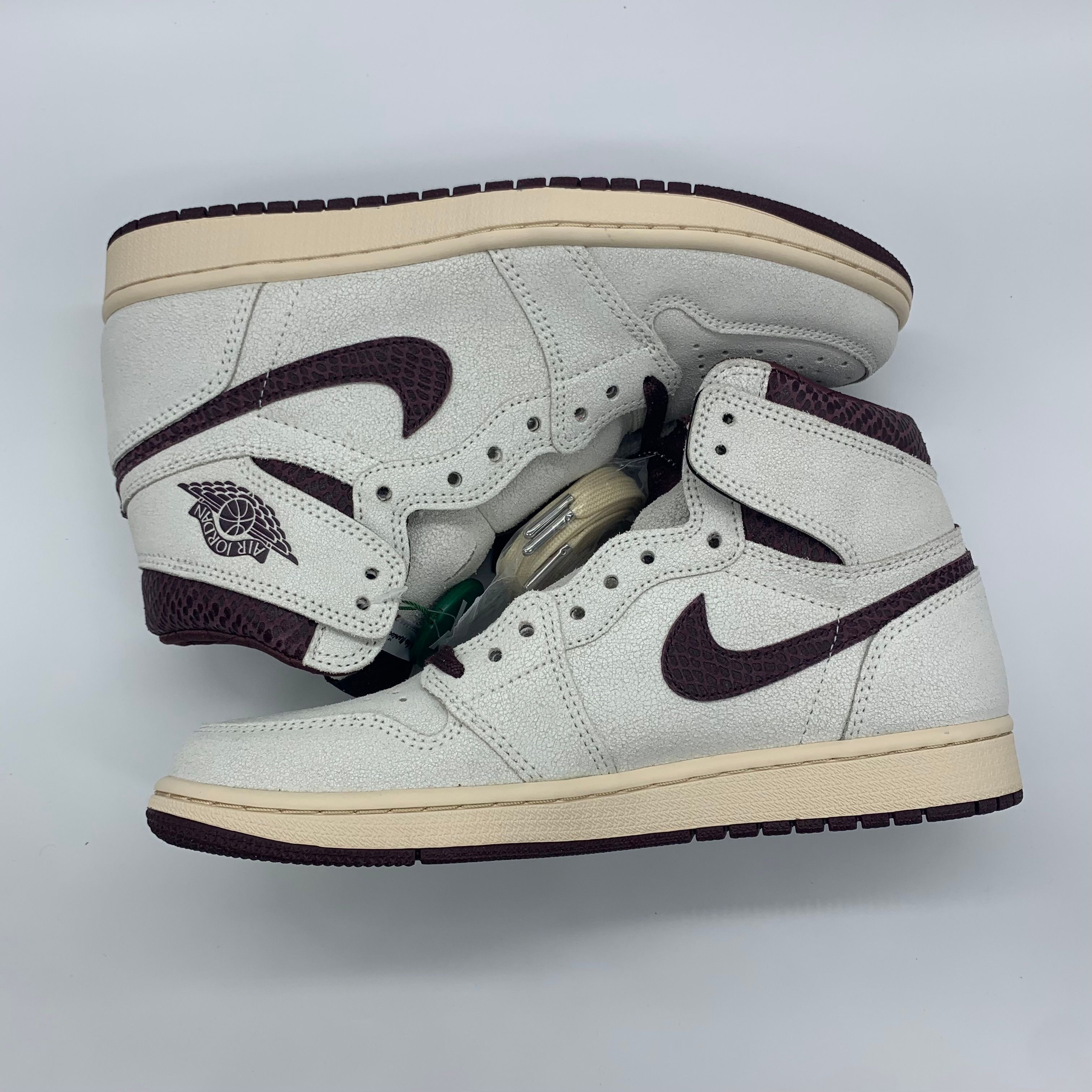 A Ma Maniere × Nike Air Jordan 1 Retro High OG "Sail and Burgundy"