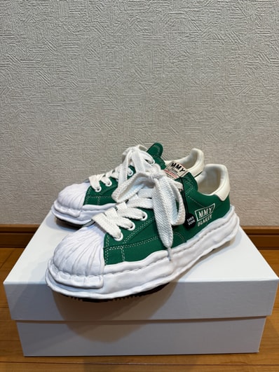 Maison MIHARA YASUHIRO BLAKEY OG Sole Canvas Low-top Sneaker "CL Green" (A08FW735)