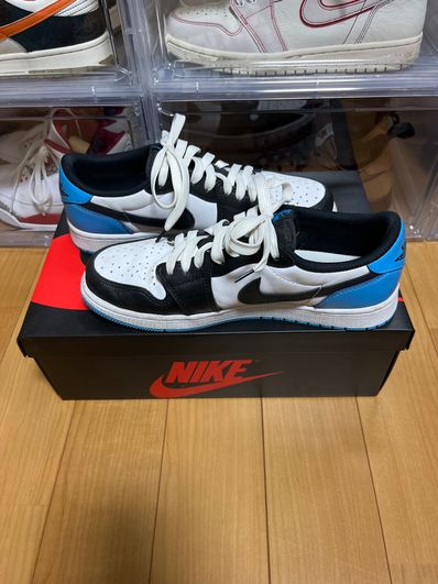Nike Air Jordan 1 Low OG "Black and Dark Powder Blue/UNC"