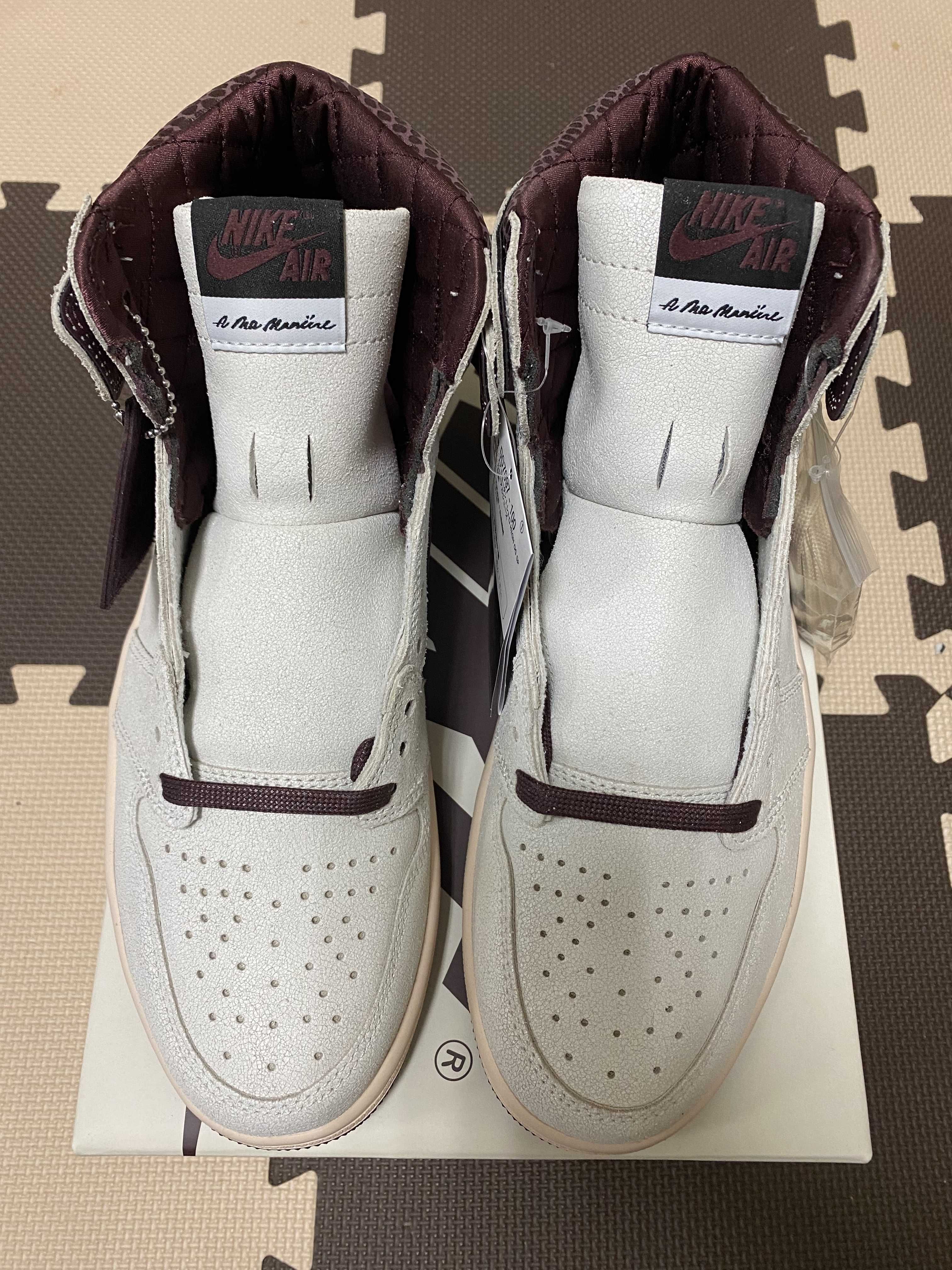 A Ma Maniere × Nike Air Jordan 1 Retro High OG "Sail and Burgundy"
