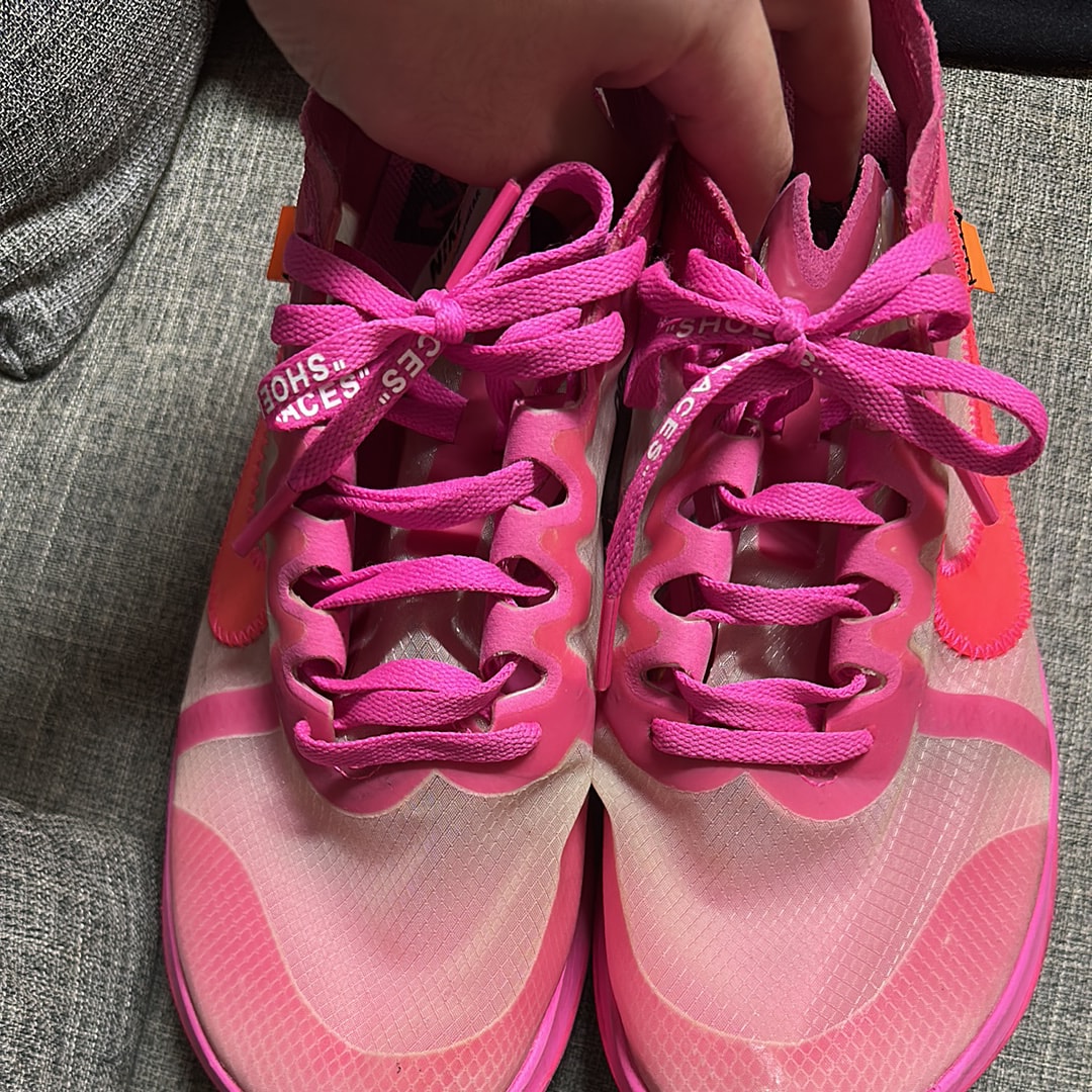 Off-White × Nike Zoom Fly "Pink"