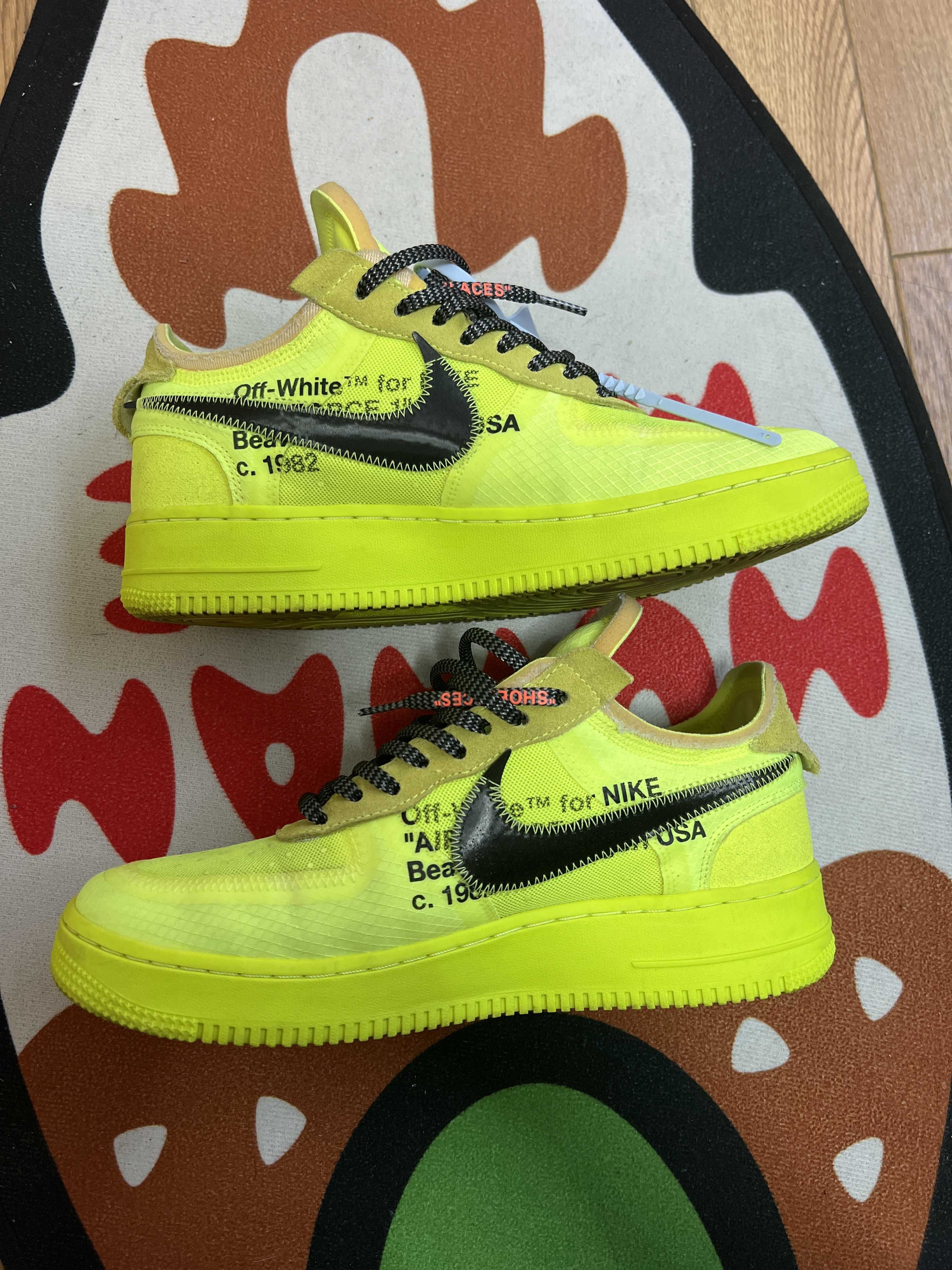 Off-White × Nike Air Force 1 Low "Volt"