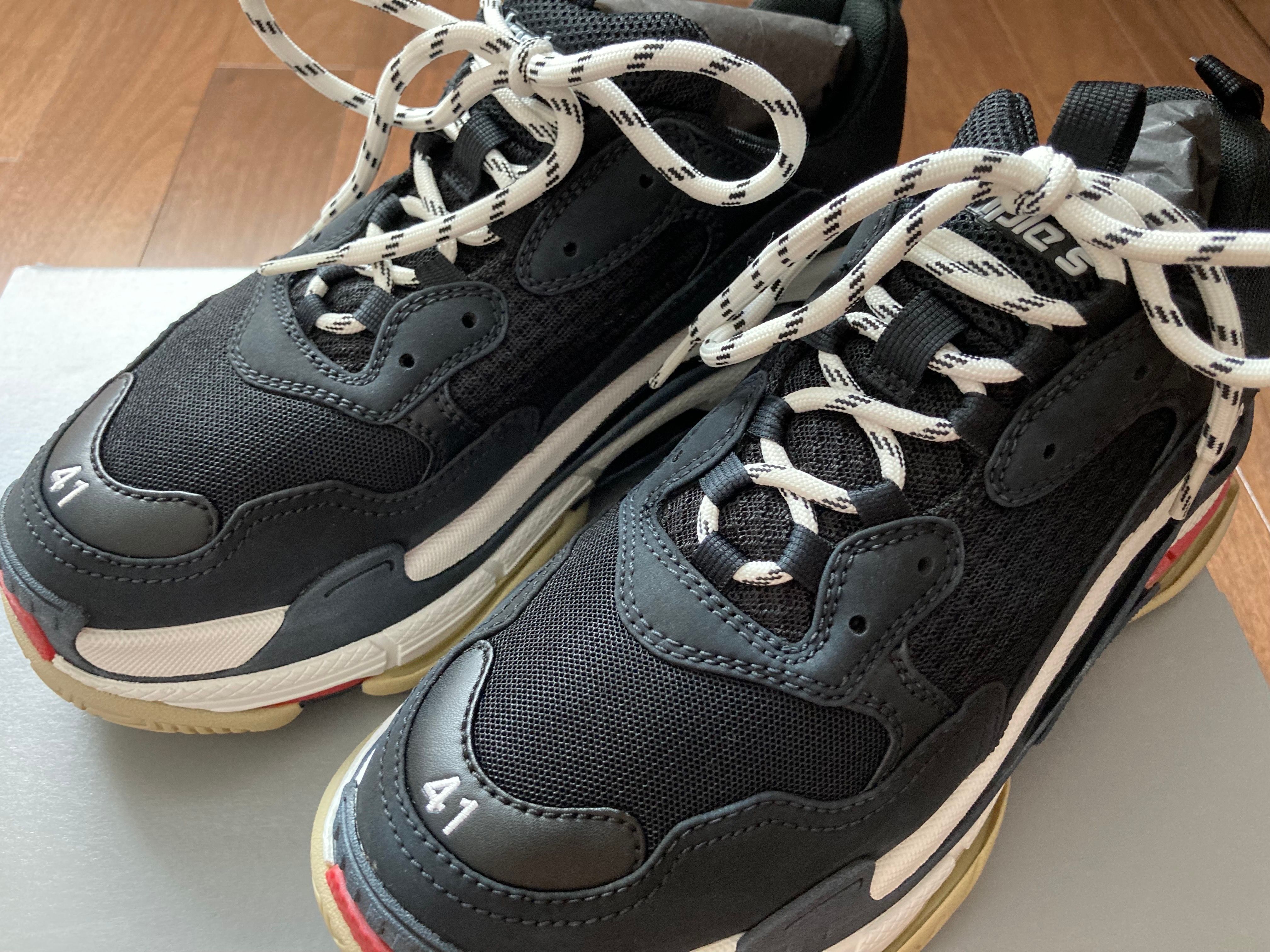 BALENCIAGA Triple S "Black/Red"