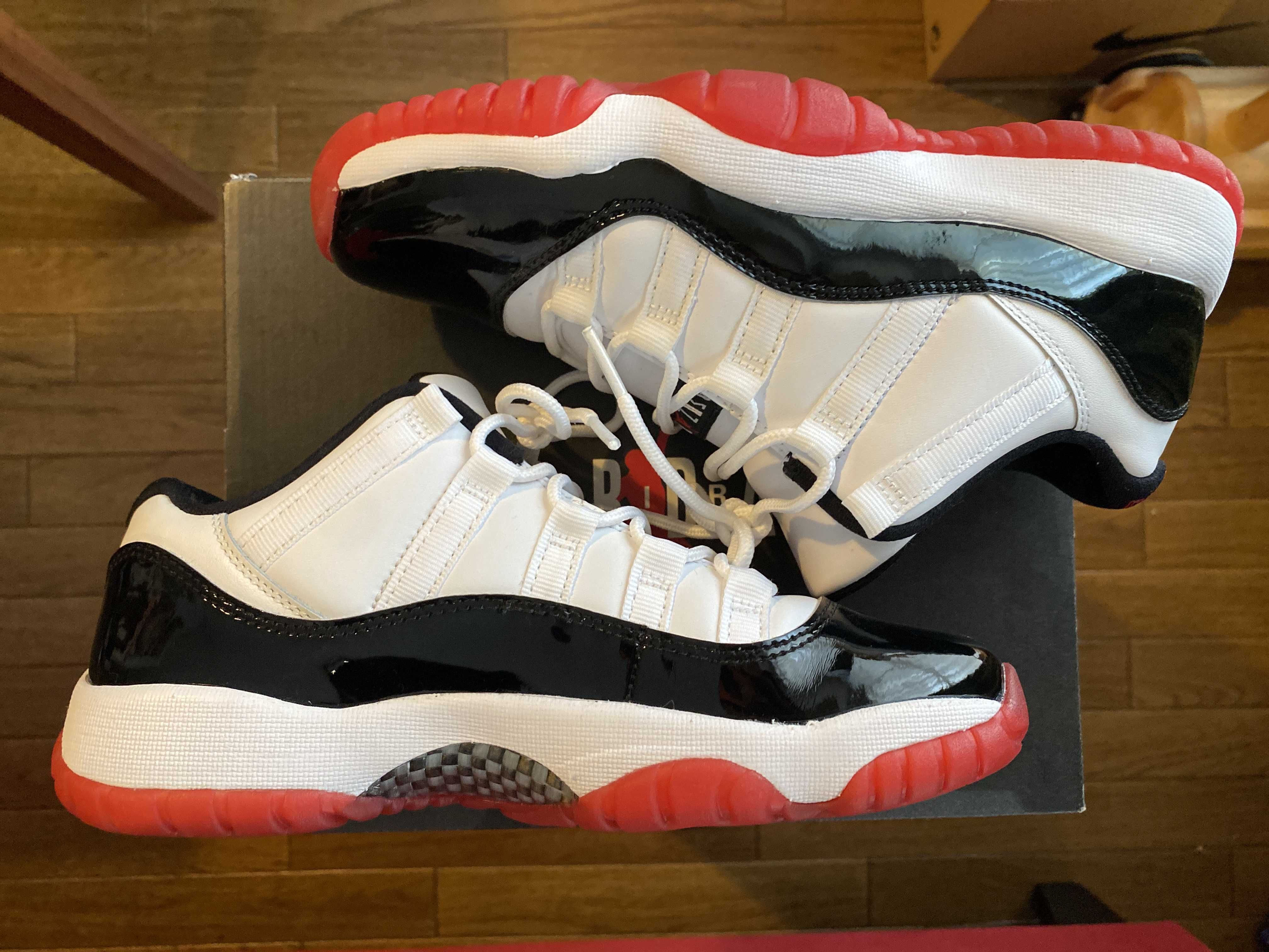 NIKE AIR JORDAN11 LOW GS "GYM RED"