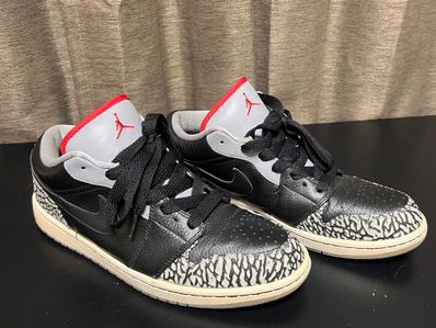 Nike Air Jordan 1 Phat Low "Black Cement/Safari" (2008)