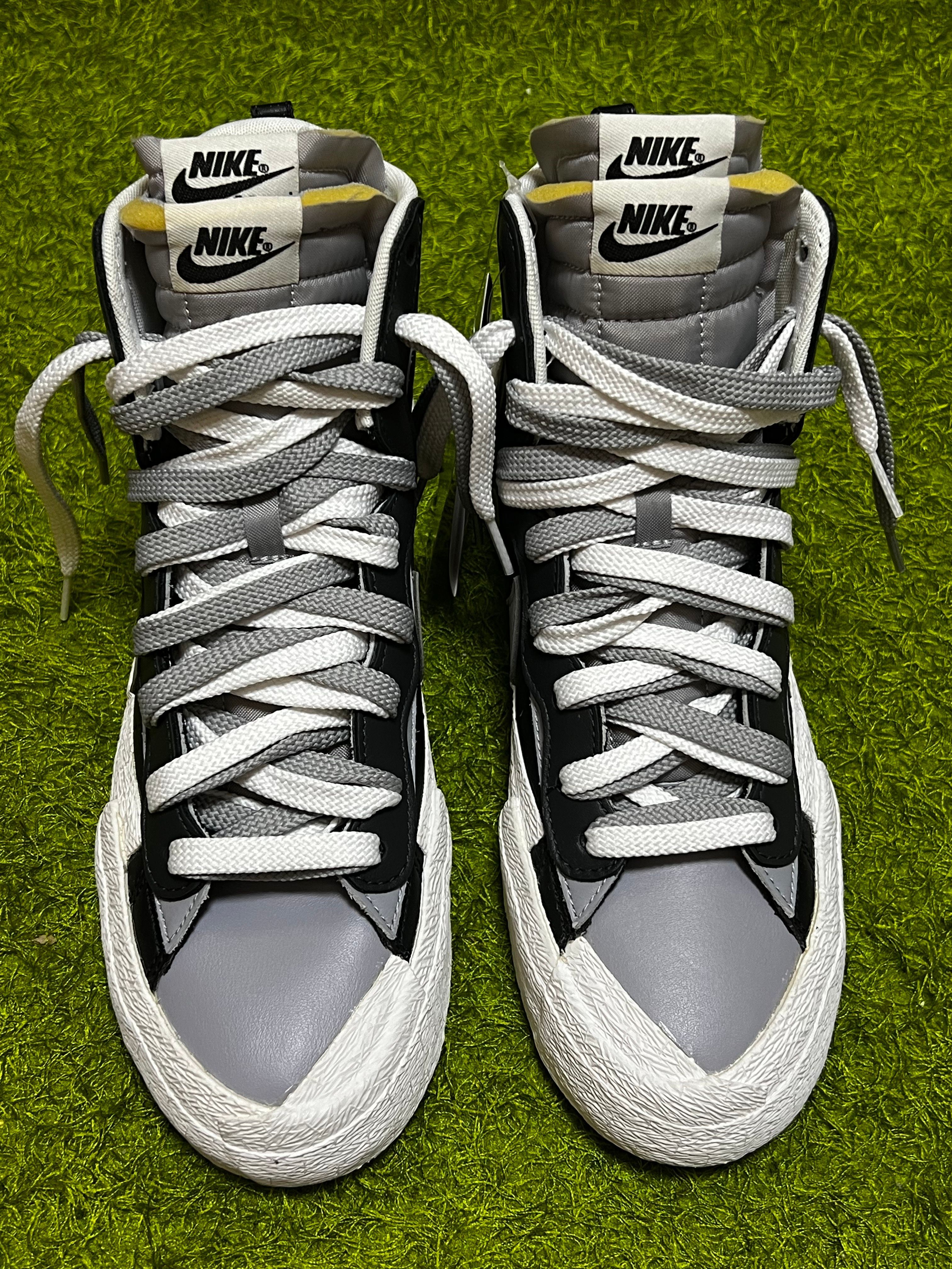 sacai × NIKE BLAZER MID "BLACK/WOLF GREY/WHITE"