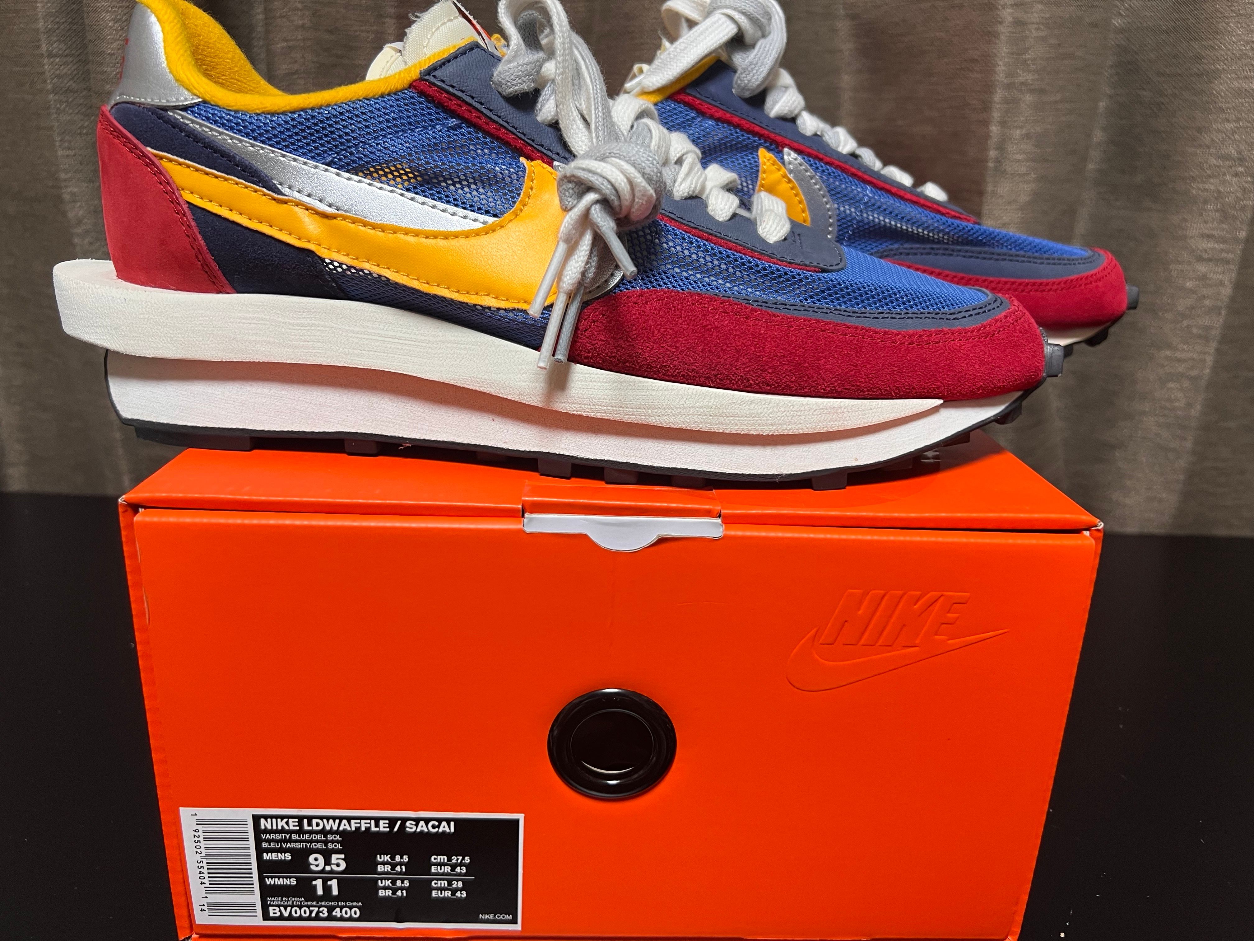 sacai × Nike LDV Waffle "Red/Blue"