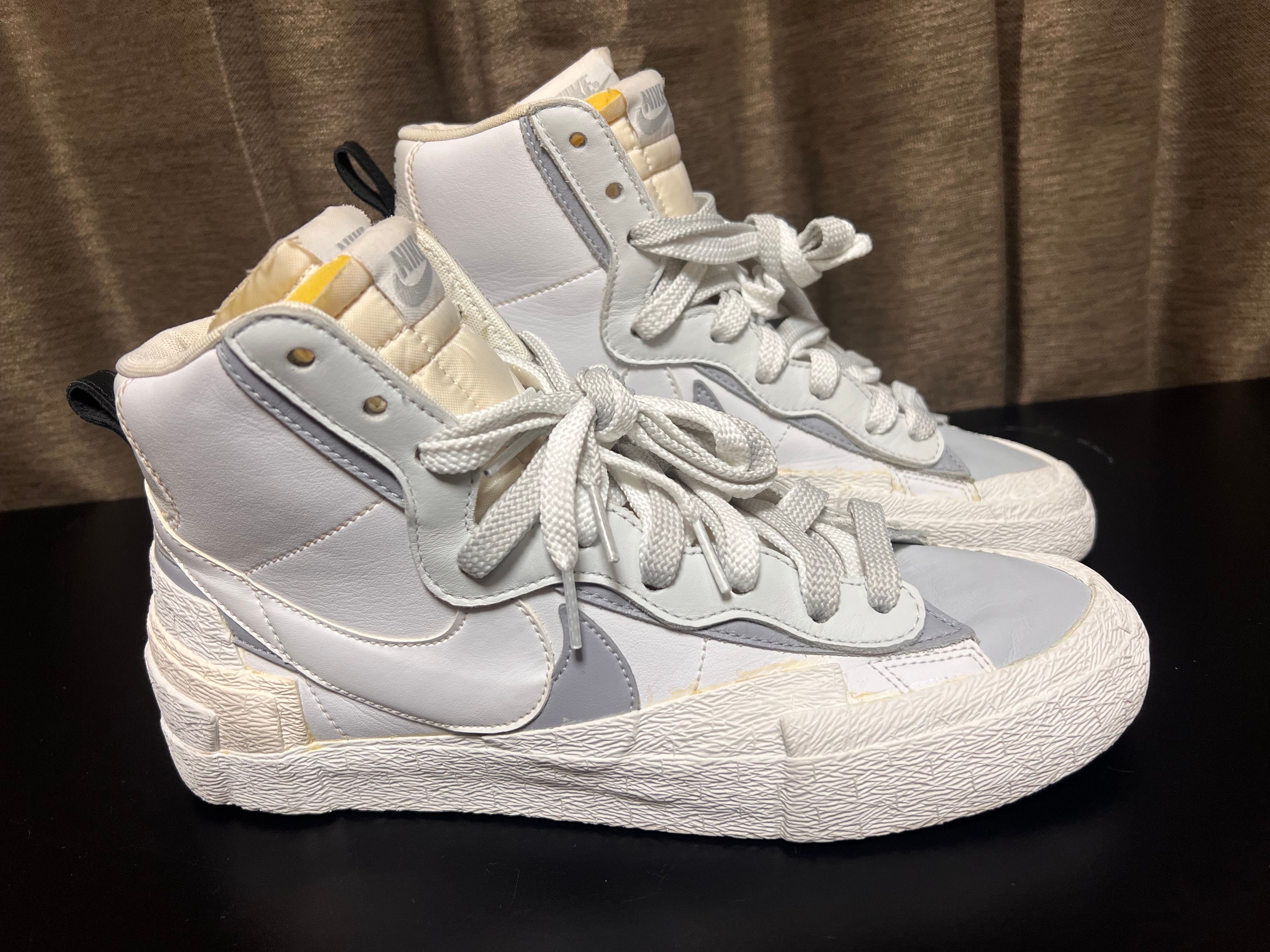 sacai × NIKE BLAZER MID "WHITE/WOLF GREY"